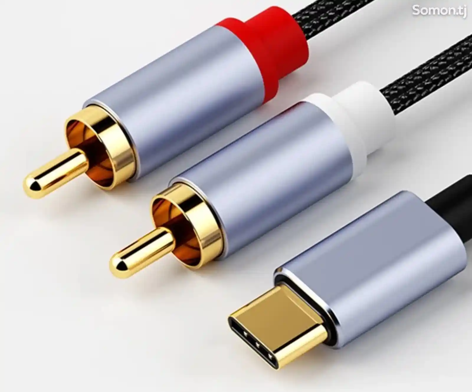 Аудиокабель USB C-2RCA, адаптер Type-C для подключения аудио-2