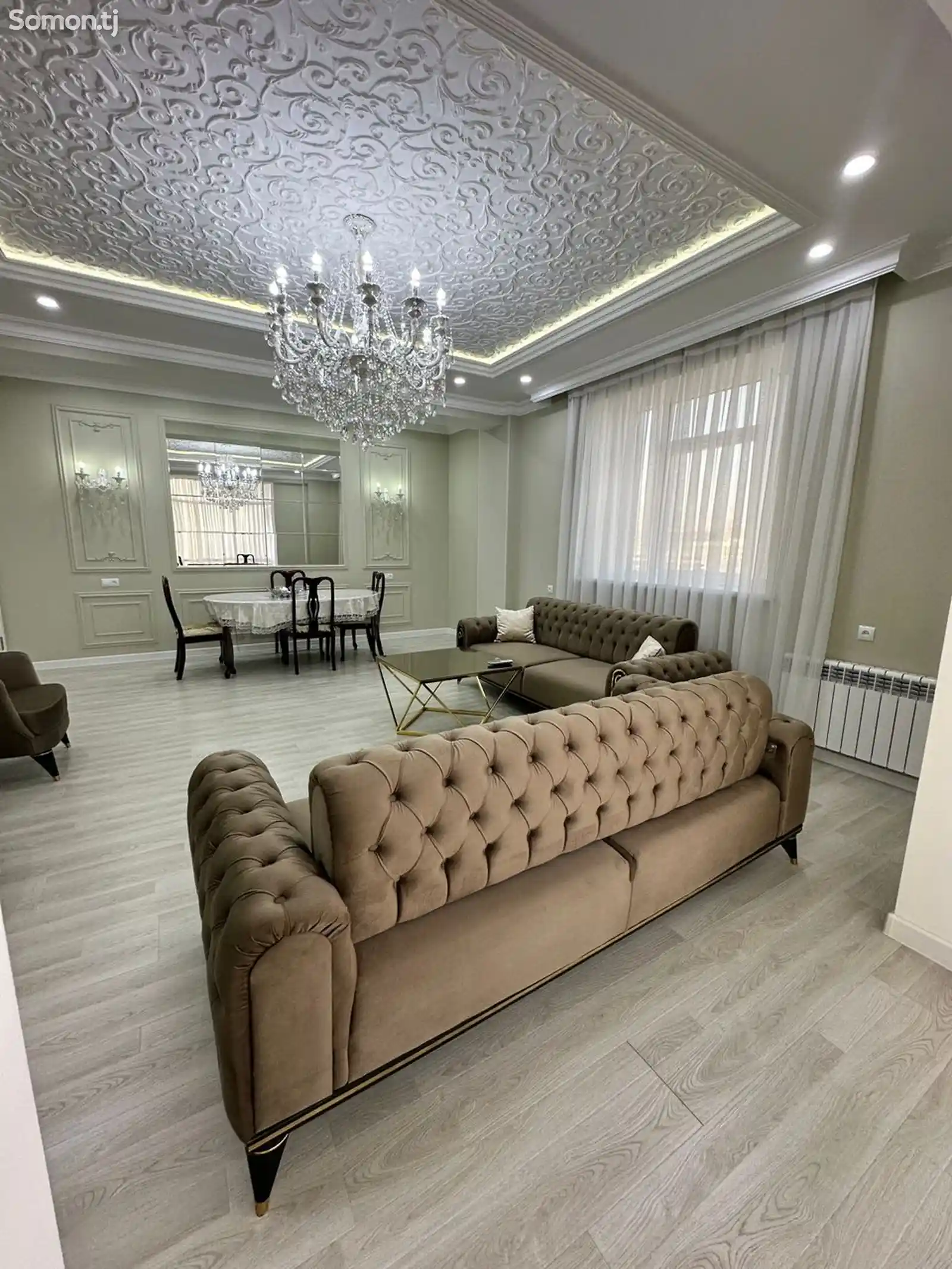 3-комн. квартира, 15 этаж, 130м², Сомони-2