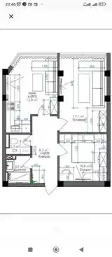 2-комн. квартира, 2 этаж, 55 м², 13 мкр-8