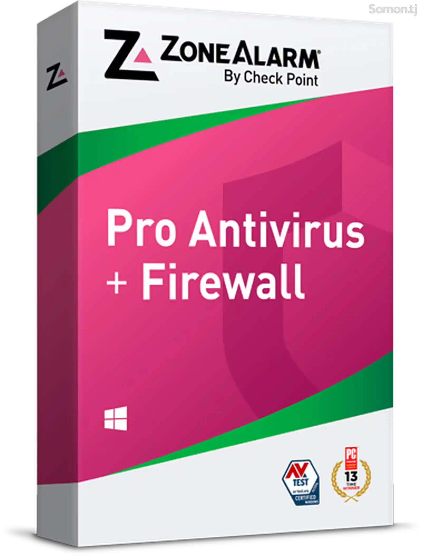 ZoneAlarm Pro Antivirus Firewall - иҷозатнома барои 1 роёна, 1 сол