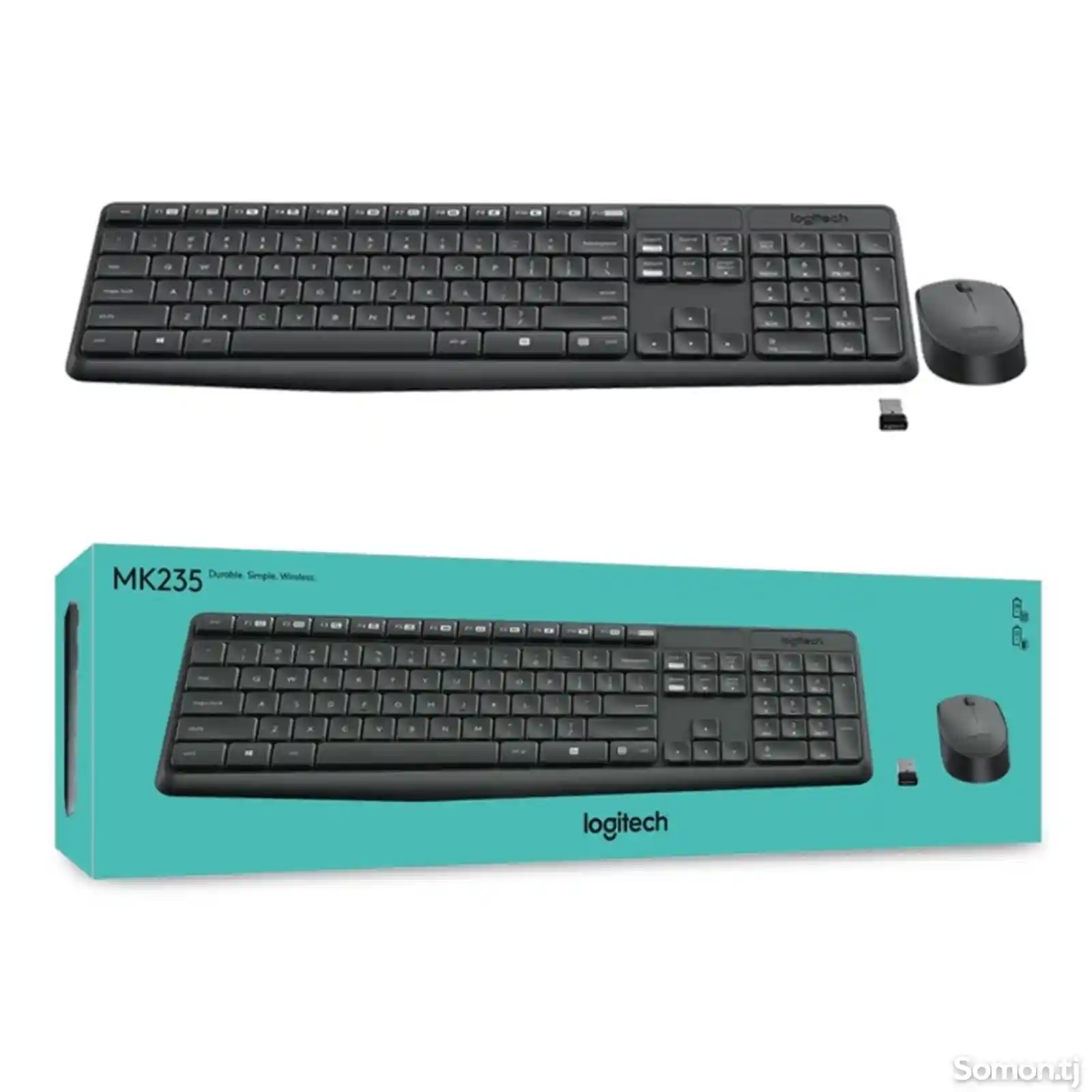 Беспроводная клавиатура и мышь Logitech MK235-4