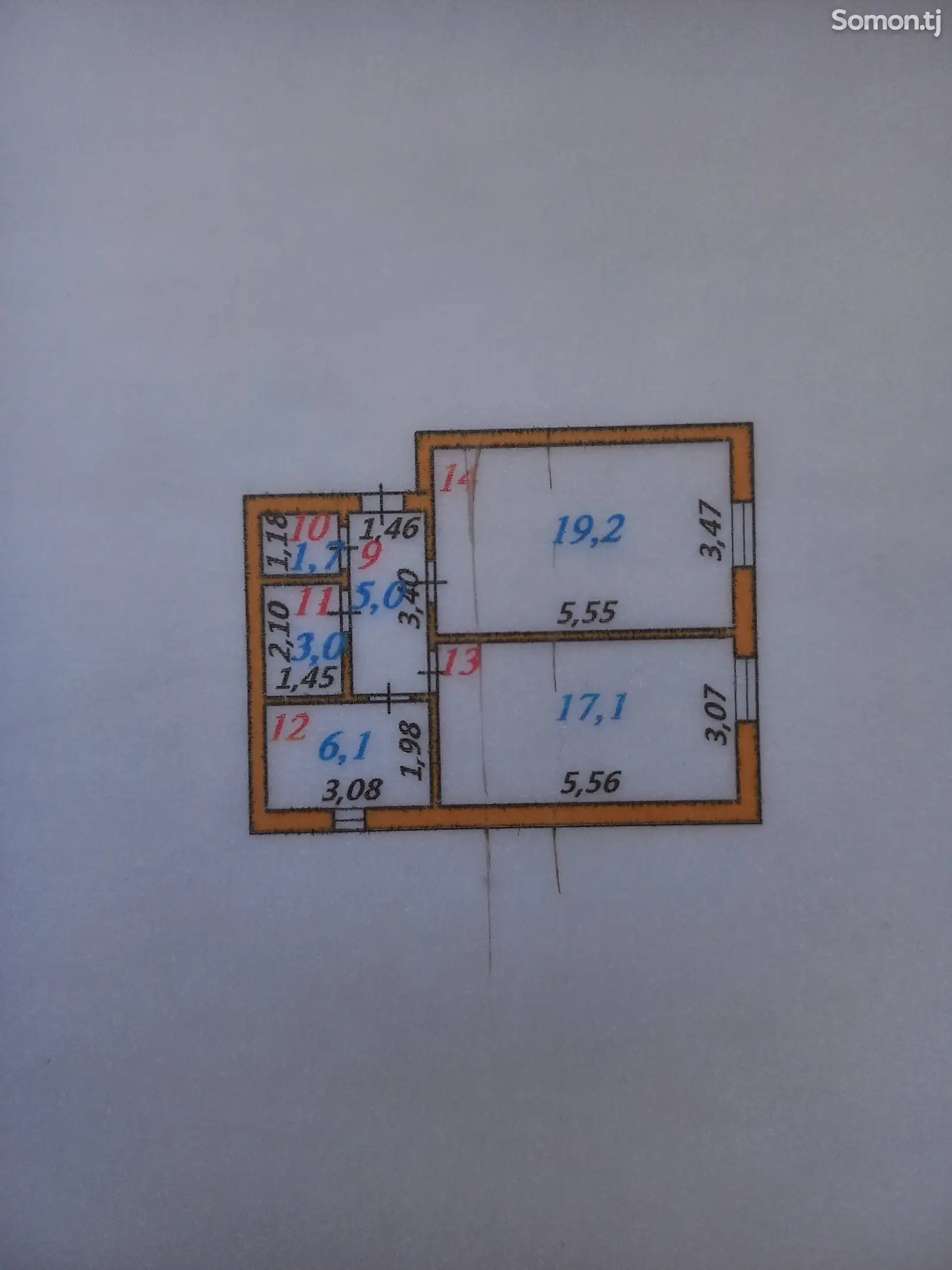 2-комн. квартира, 1 этаж, 52 м², н.Фирдавси-1