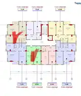 2-комн. квартира, 8 этаж, 77 м², 1 мкр, назди поликлиника-4