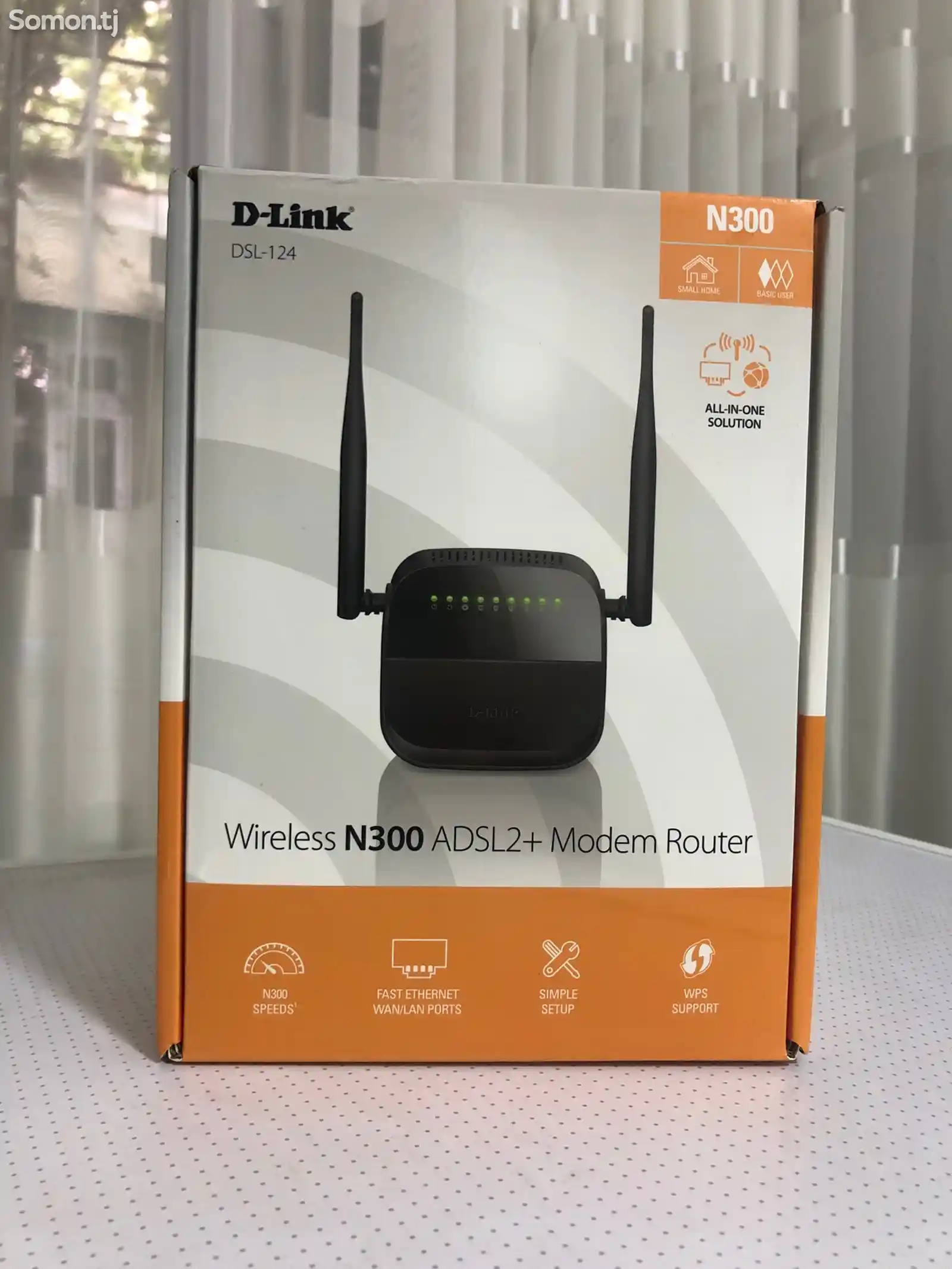 Роутер модем Wi-Fi D-Link DSL-124-1