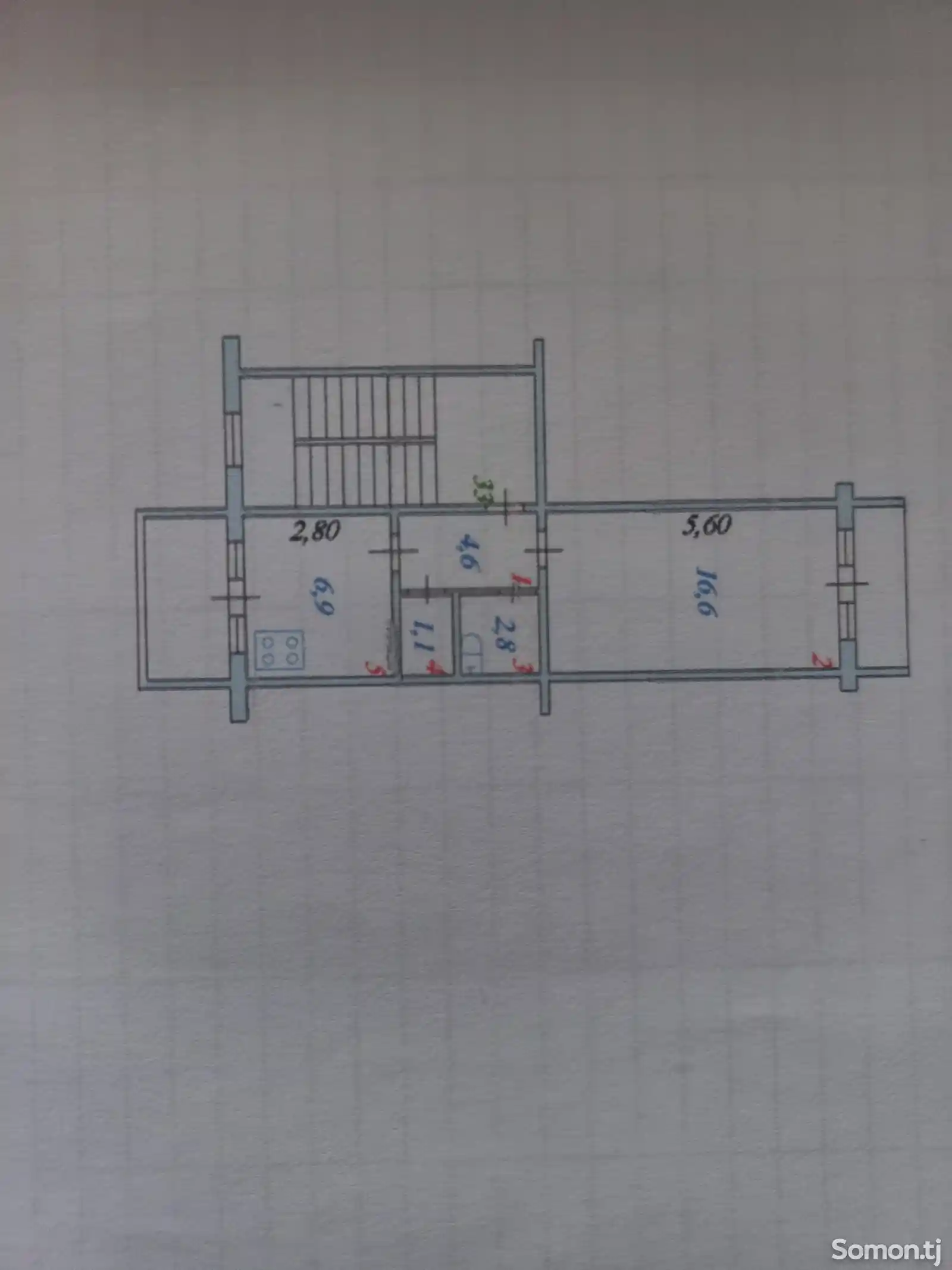 1-комн. квартира, 4 этаж, 34 м², 12 мкр-1