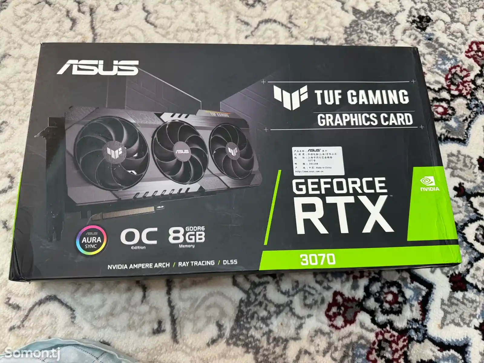 Видеокарта Asus tuf Gaming RTX 3070 8GB / GDDR6 / 256BIT-1