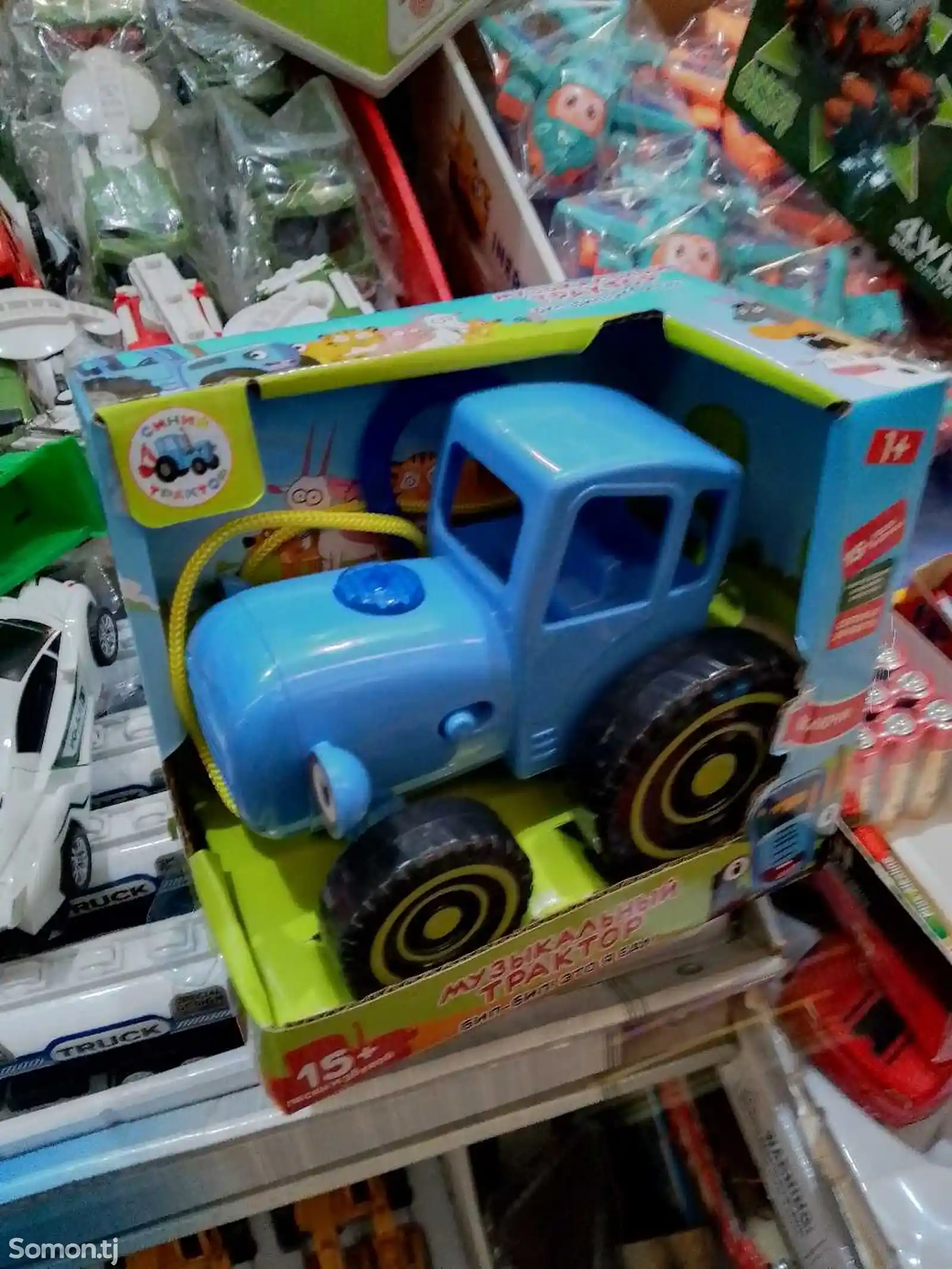 Музыкальный синий трактор-4