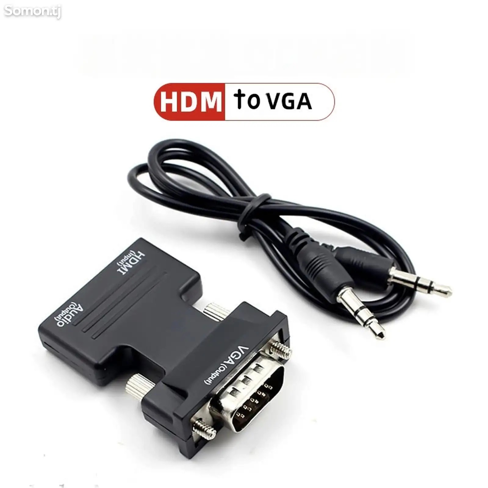 Адаптер переходник hdmi to vga audio-1