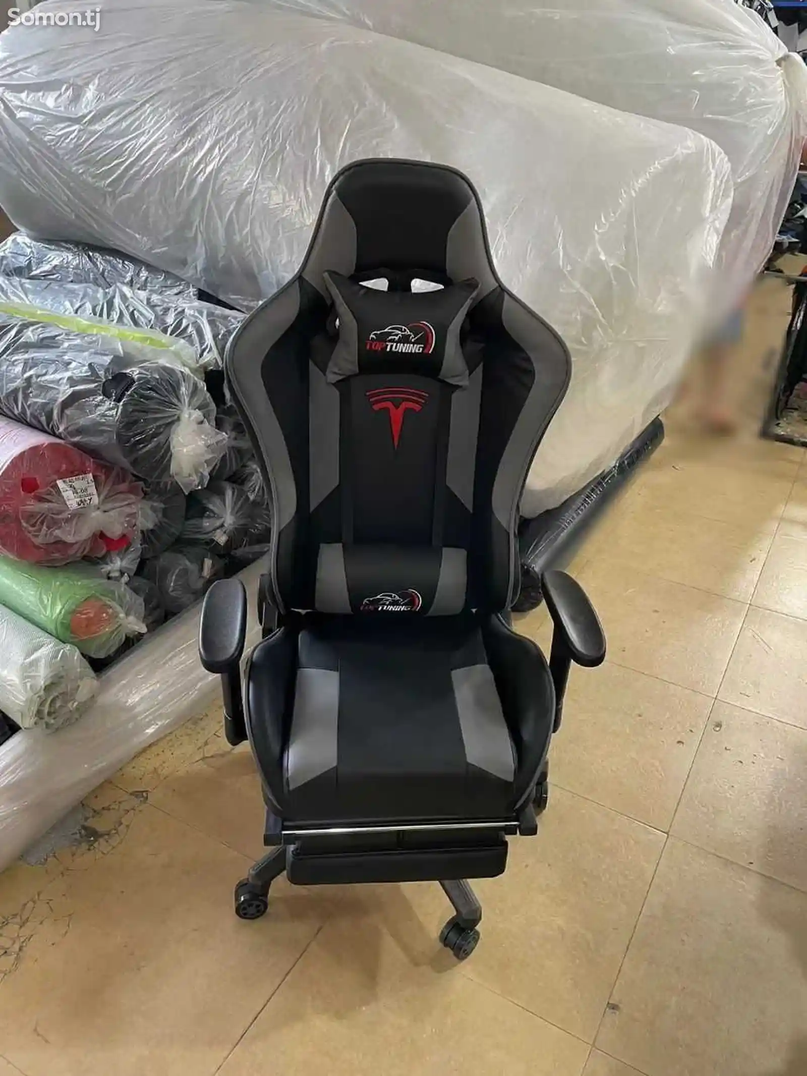 Спортивное кресло Tesla Darkgrey