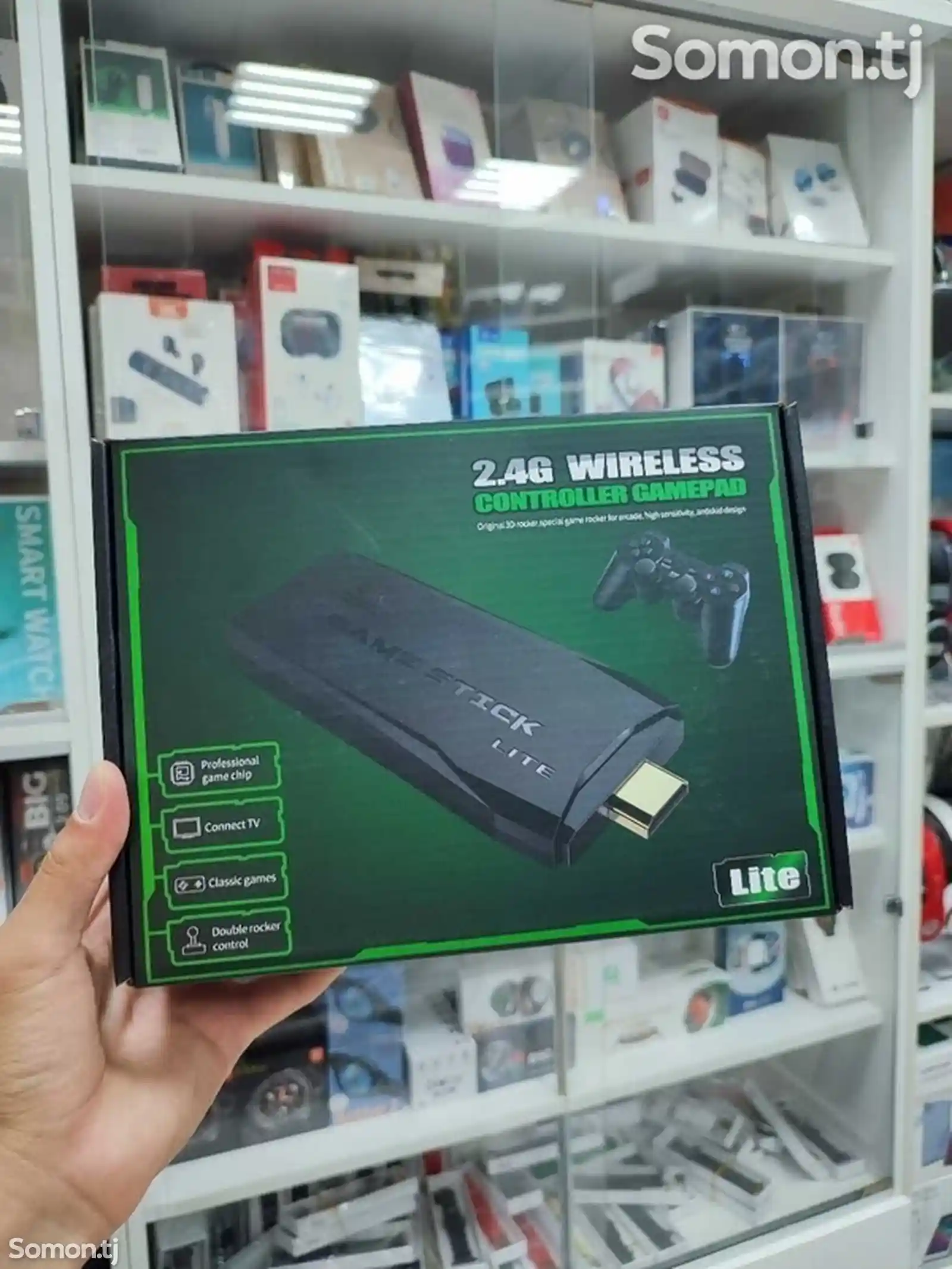 Игровая приставка Game Sticks 4K Ultra HD + 2.4G Wireless + Controller Gamepad-1
