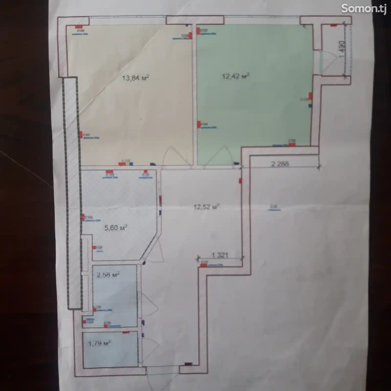 2-комн. квартира, 11 этаж, 53 м², Испечак-1-5