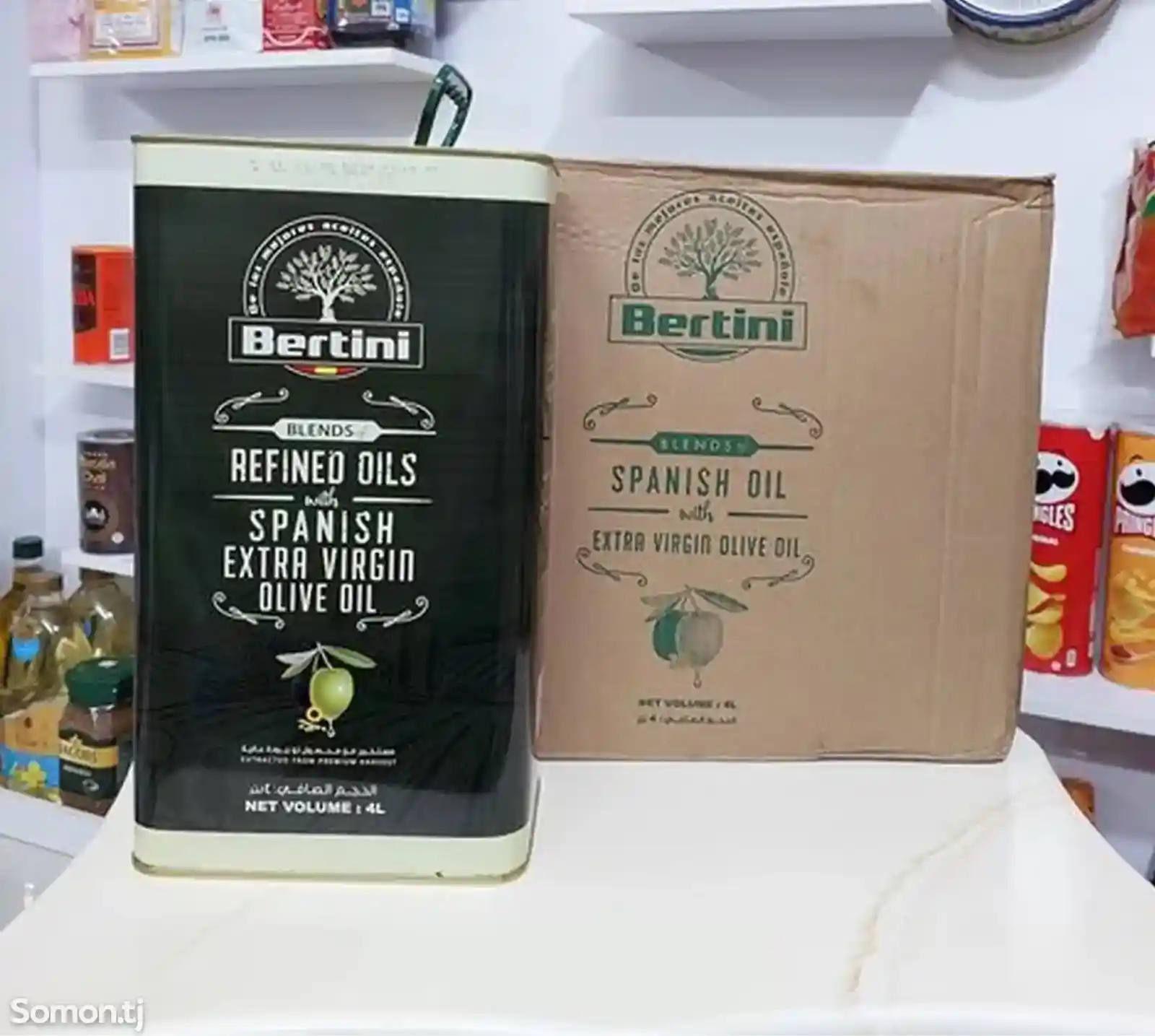 Равғани Зайтун Bertini Refined Oil and Spanish Extra Virgin Olive oil 4 liter-1