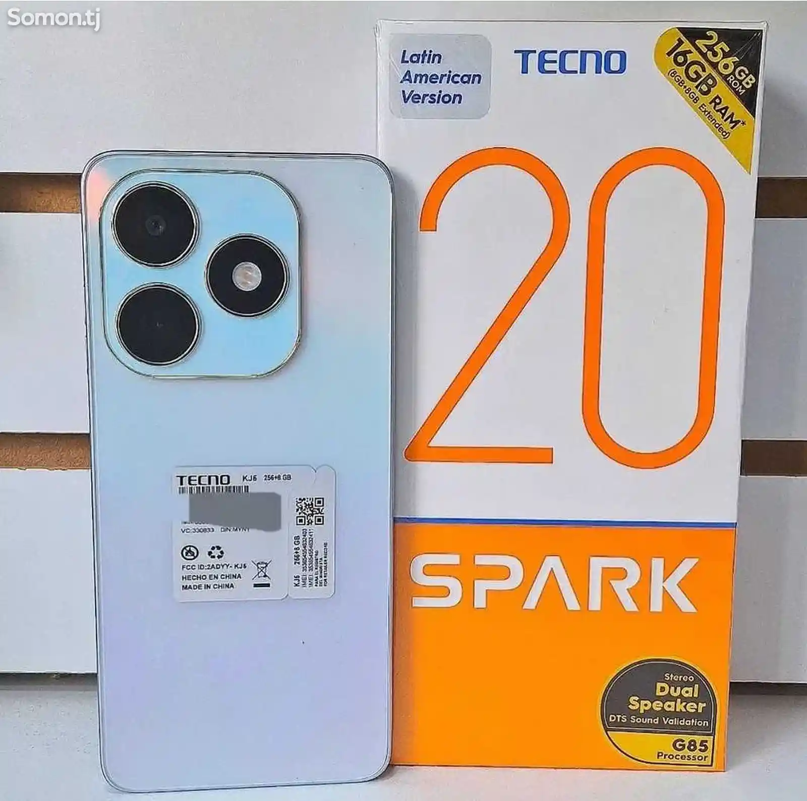 Tecno Spark 20 16/128Gb black 2024-3