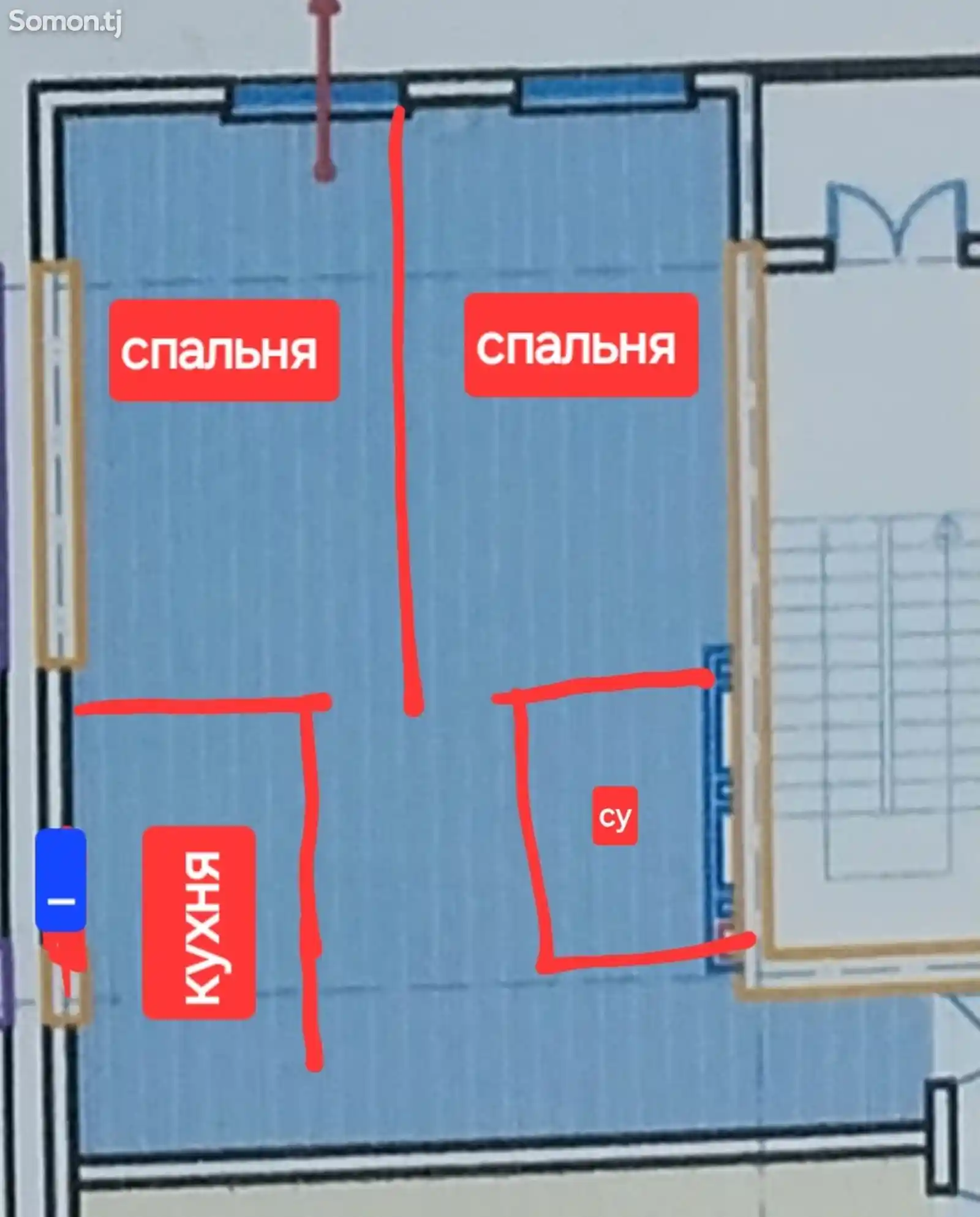 2-комн. квартира, 9 этаж, 77 м², Фирдавси-2