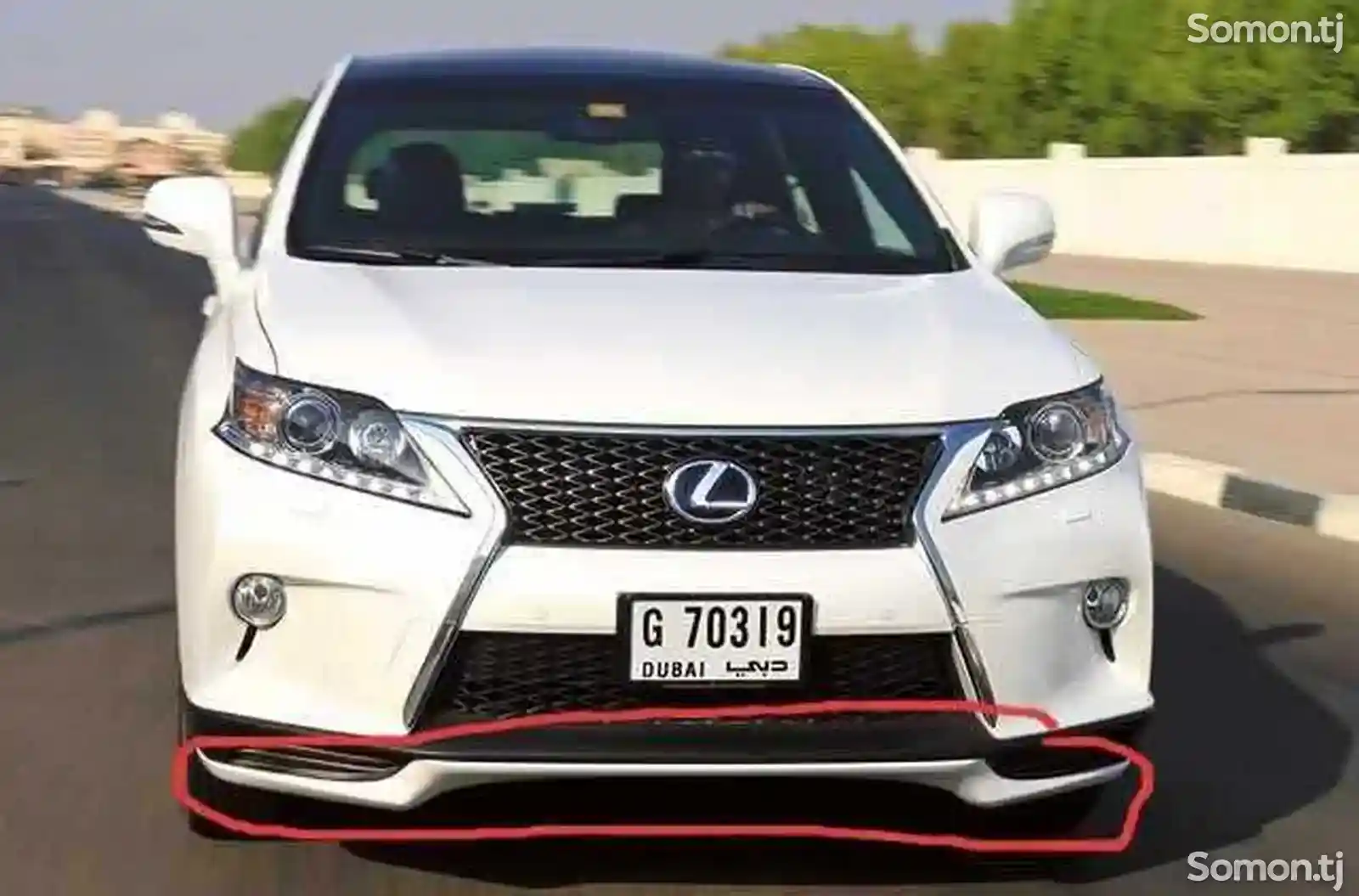 Губа на Lexus RX 2014