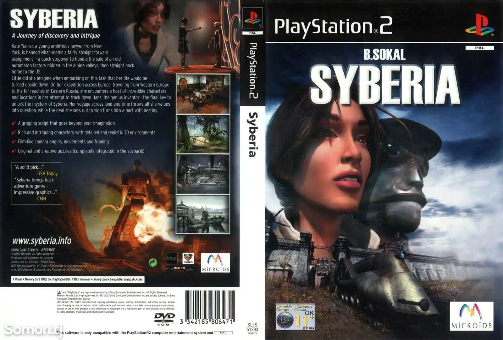 Игра Syberia 1 для PS-4 / 5.05 / 6.72 / 7.02 / 7.55 / 9.00 /-2