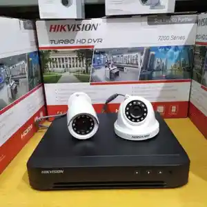 Комплект камер видеонаблюдения HD 2шт