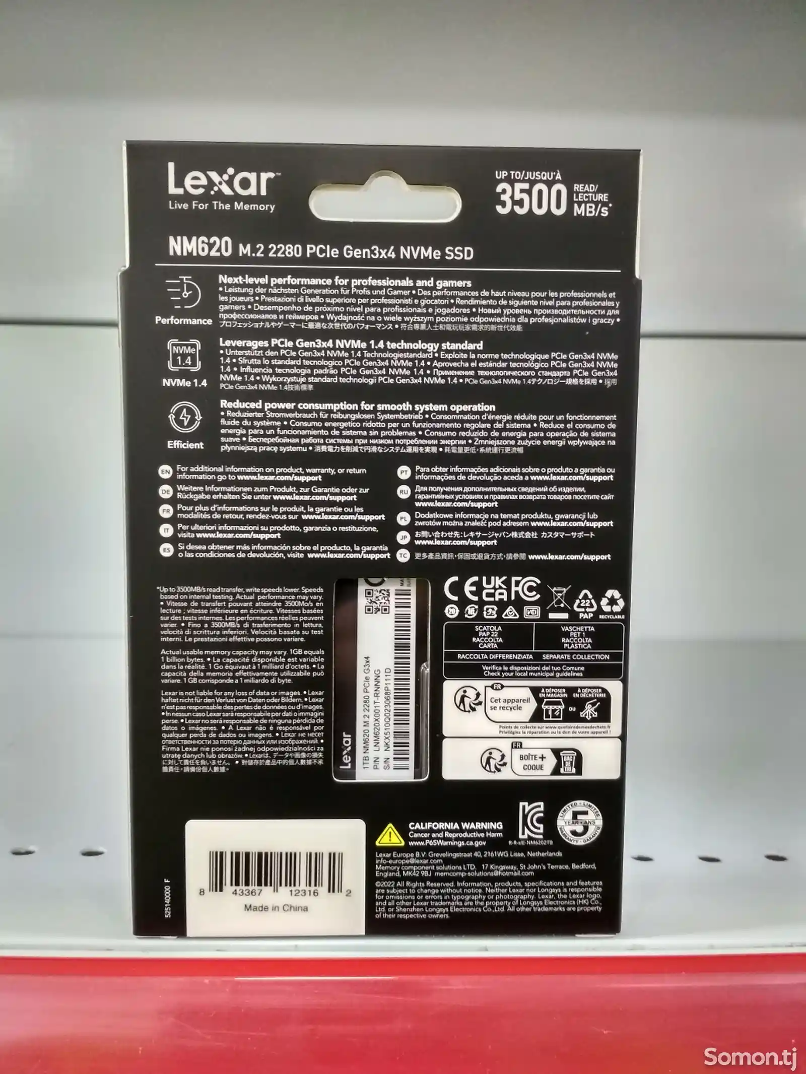 SSD Накопитель Lexar NM620 1TB 3500MB/s-3