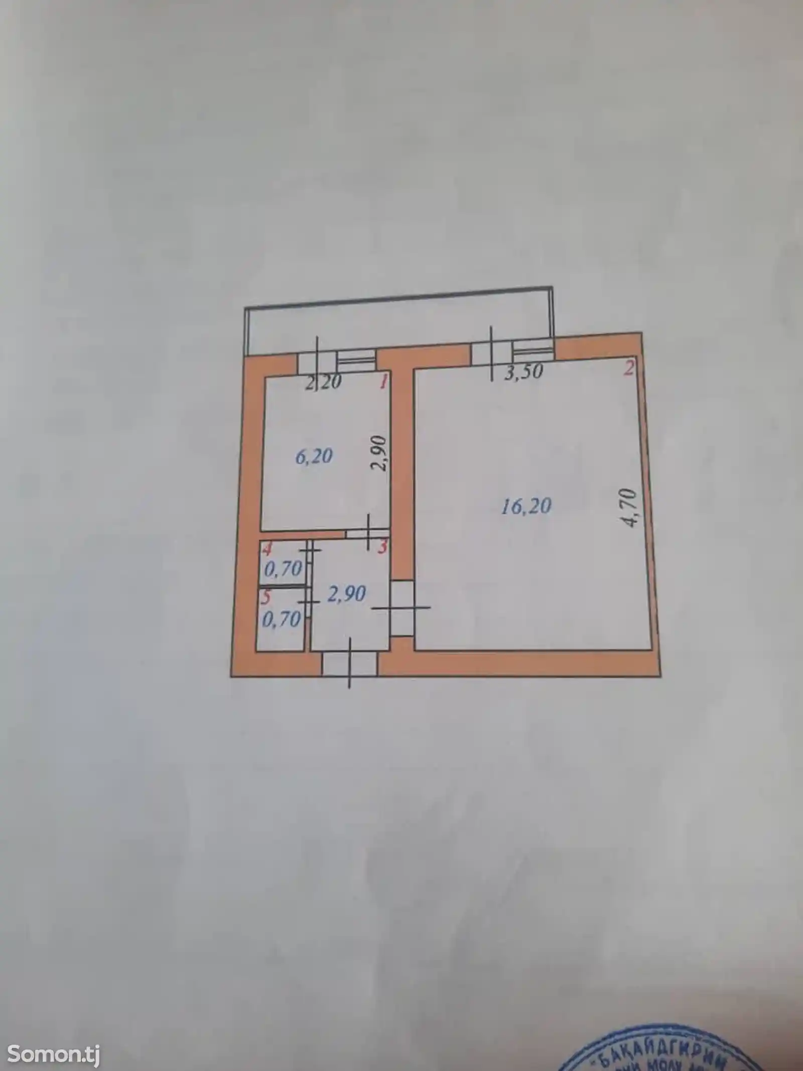 1-комн. квартира, 2 этаж, 28 м², 10 мкр, дом 28, 2 этаж-1