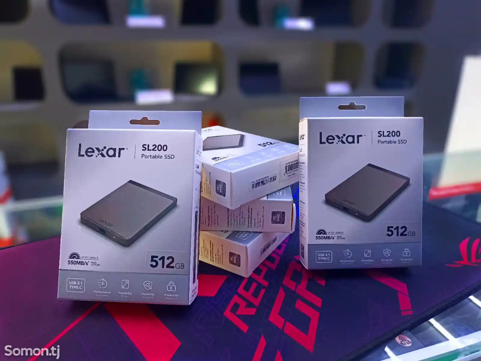 Внешний SSD-накопитель 512GB Lexar SL200-1