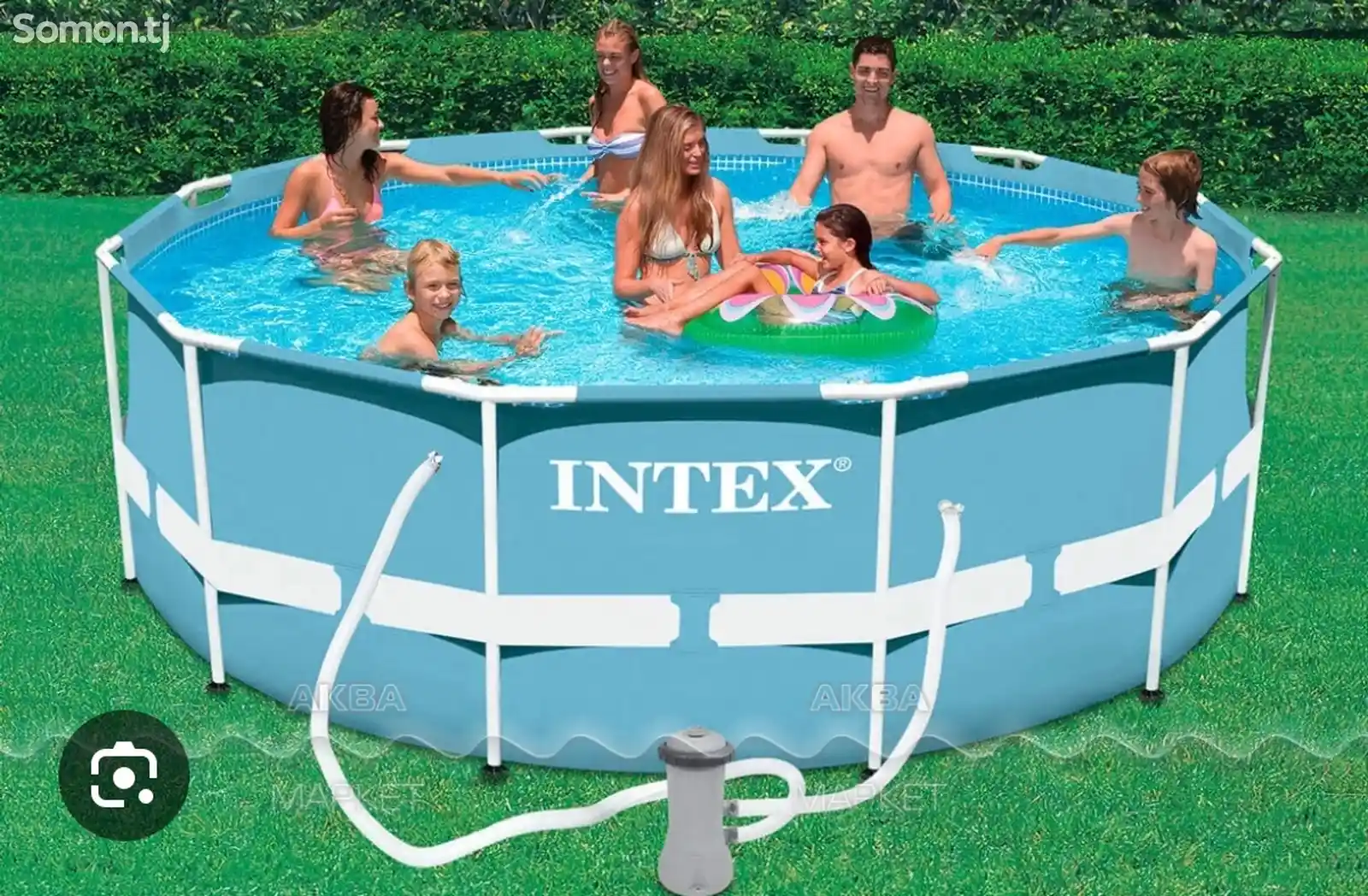 Каркасный круглый бассейн intex-1
