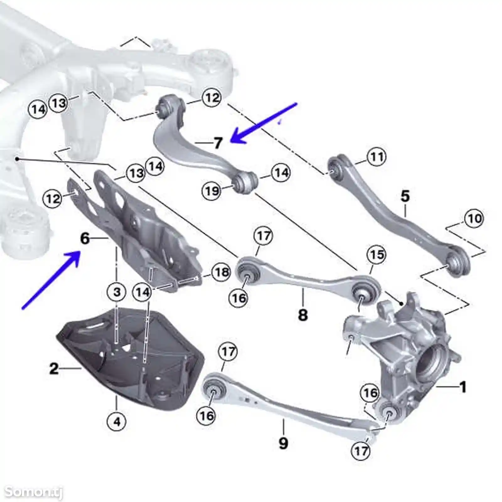 Рычаг подвески на BMW-3