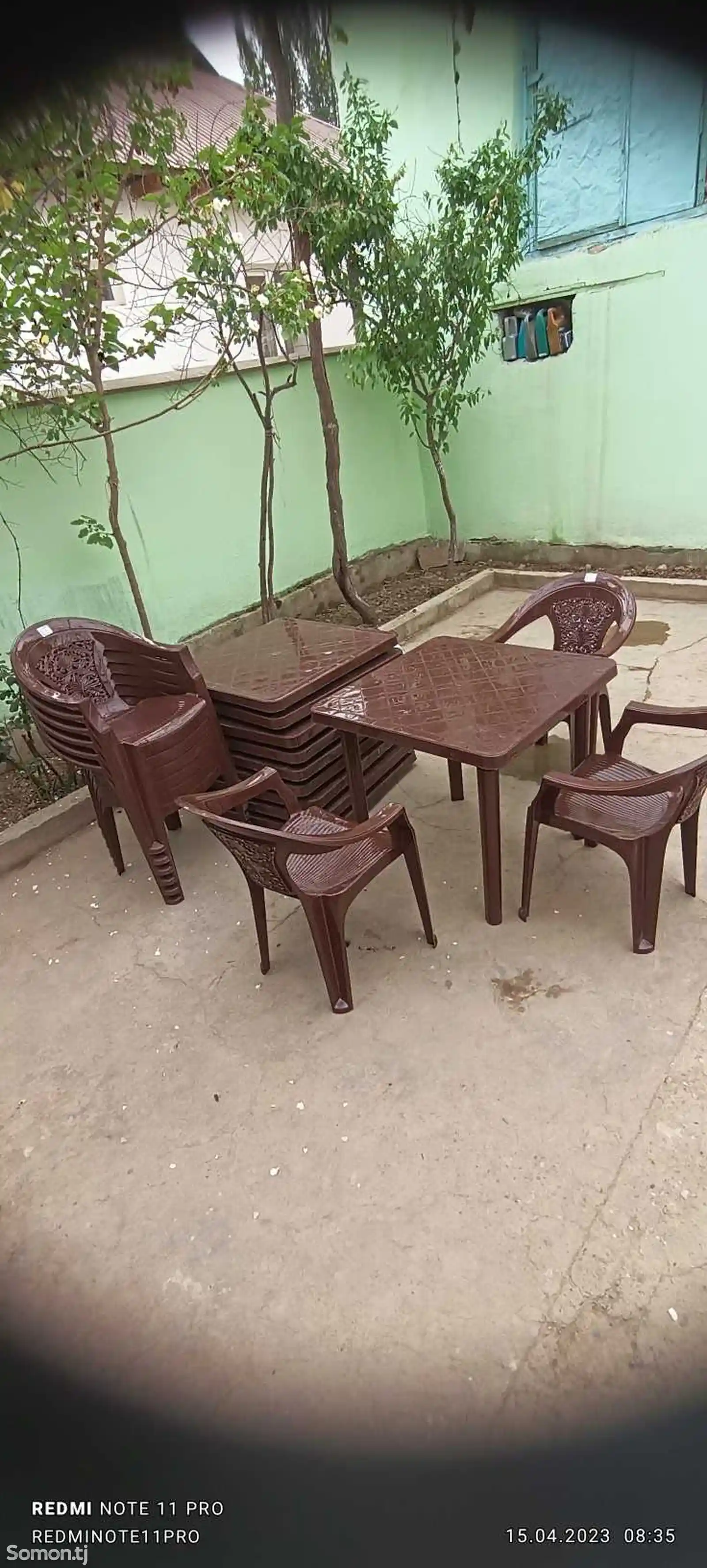 Пластиковые столы и стулья на прокат-2