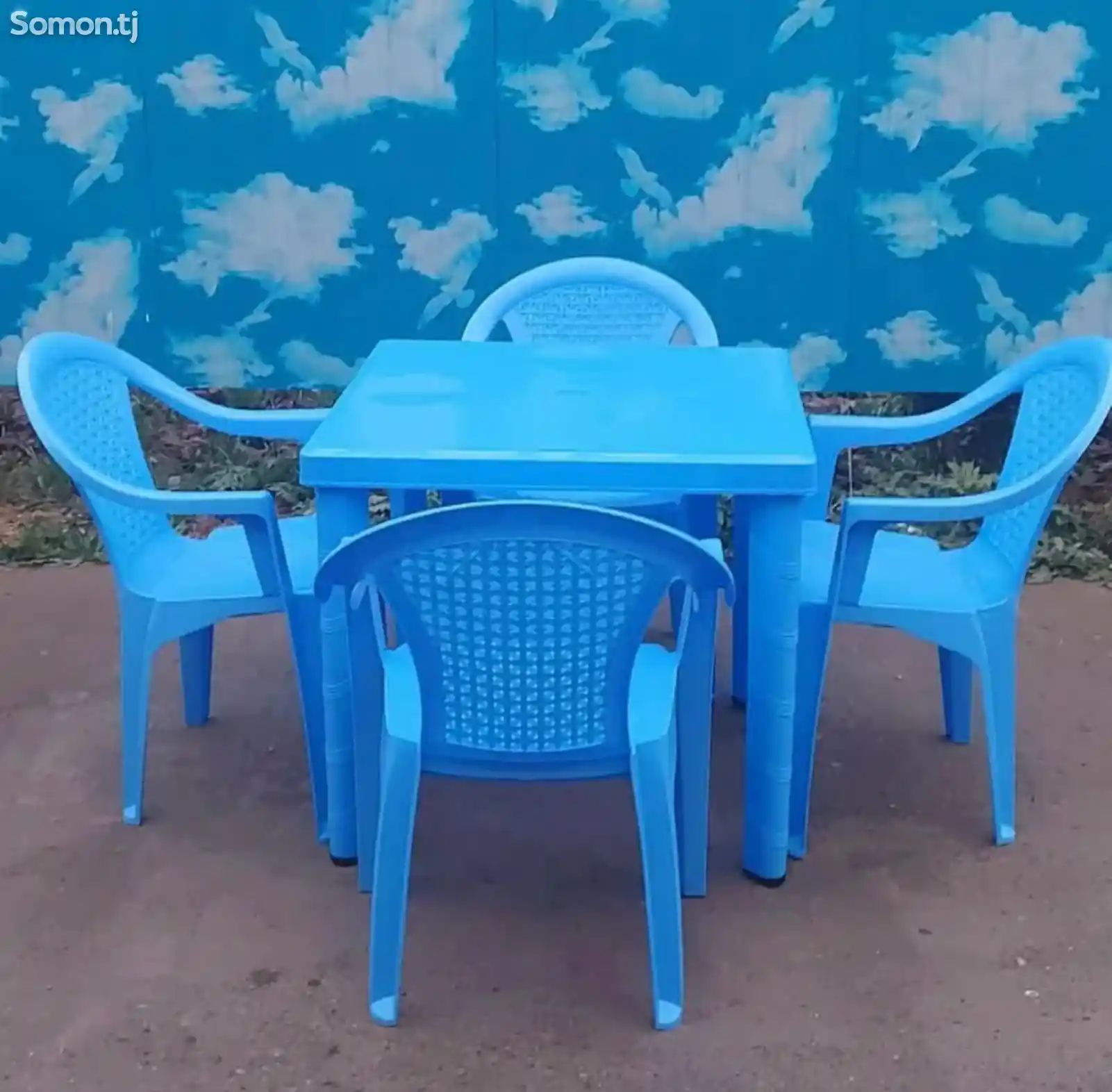 Пластиковые столы и стулья-2