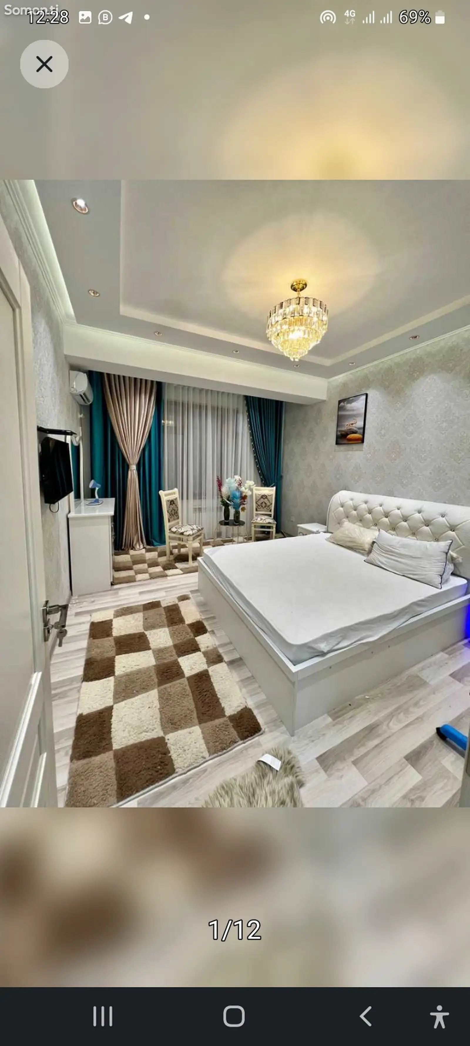 2-комн. квартира, 12 этаж, 70м², И.Сомони-1