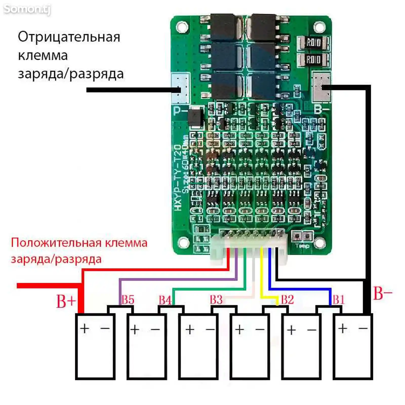 Контроллер заряда HX-6S-TY-T20-2