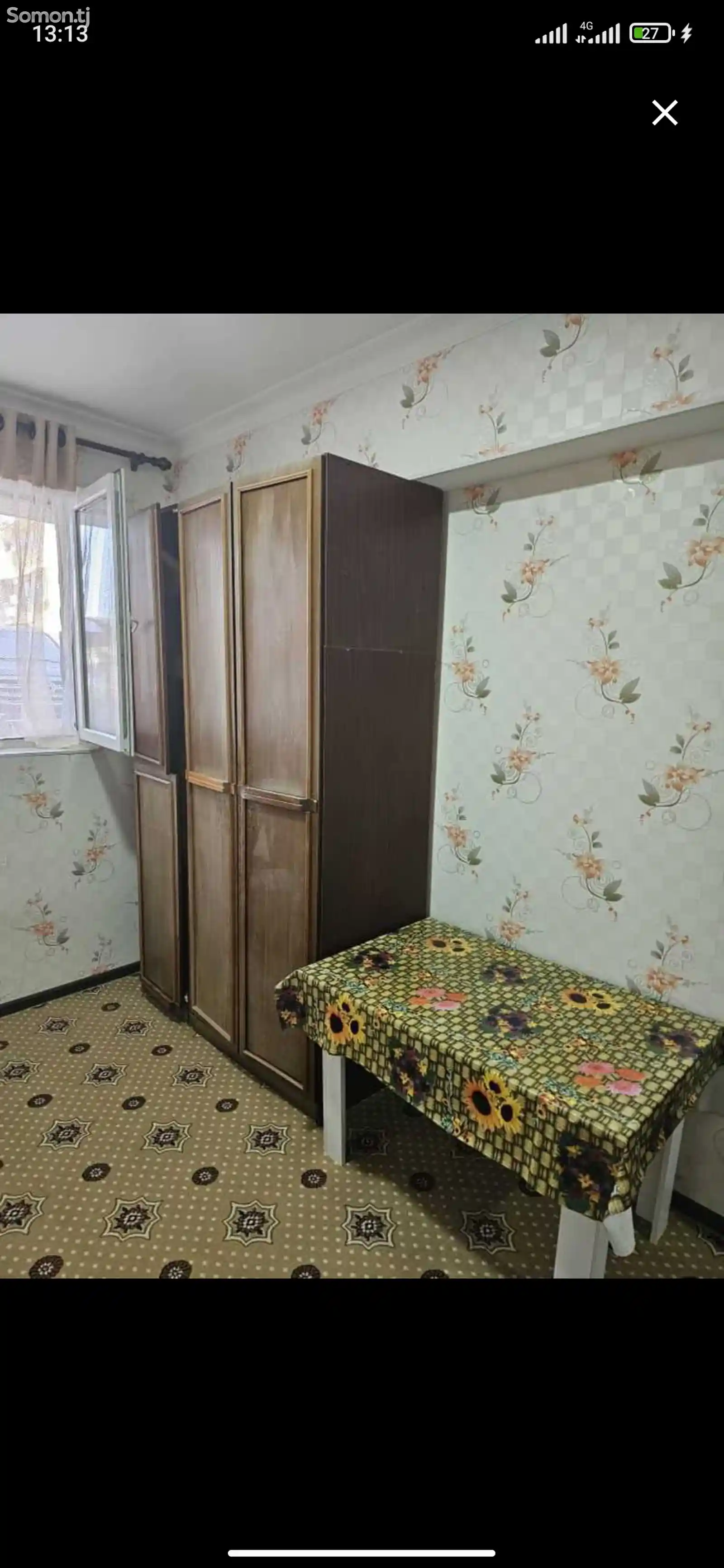 1-комн. квартира, Цокольный этаж, 40 м², Панчшанбе-4