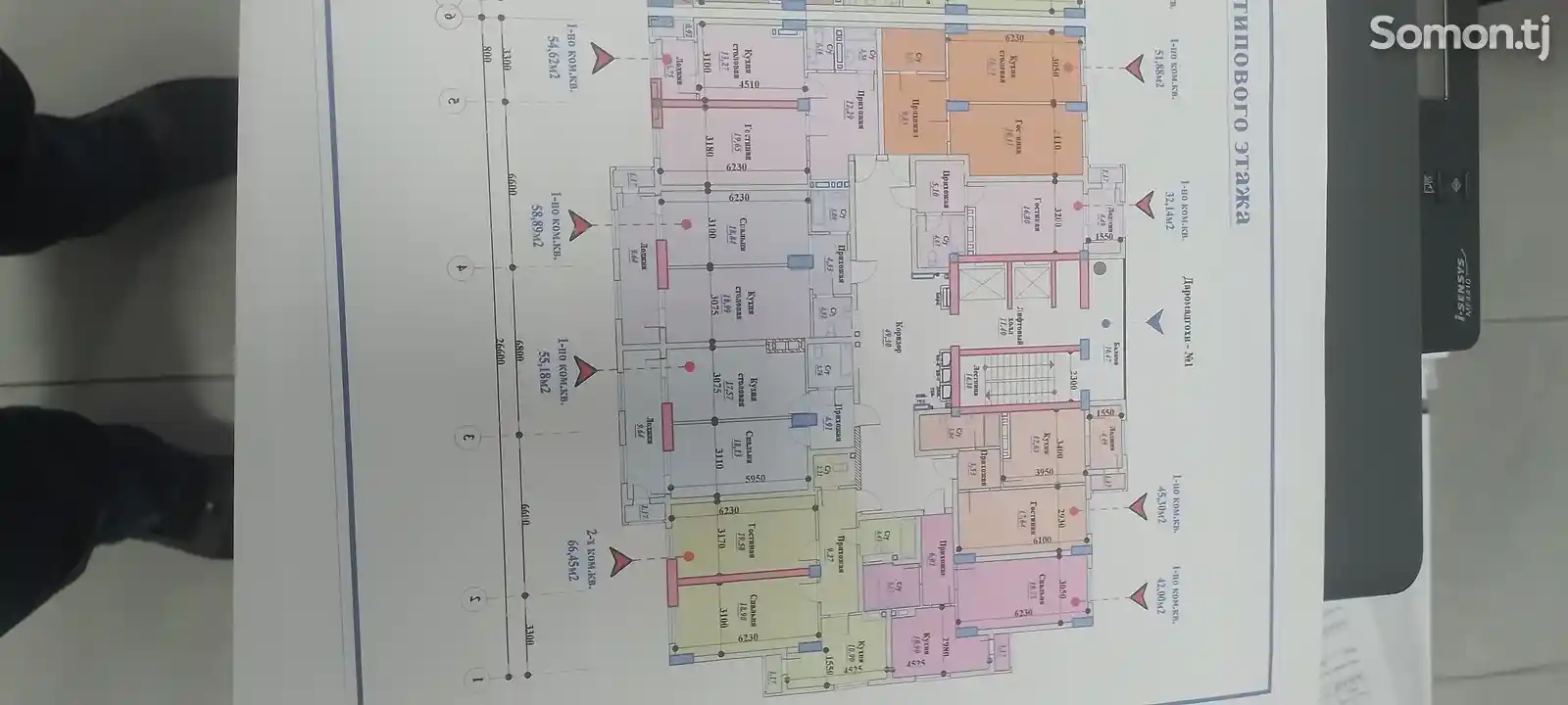 1-комн. квартира, 9 этаж, 42 м², Фирдавси, Душанбинка, 46 мкр-3