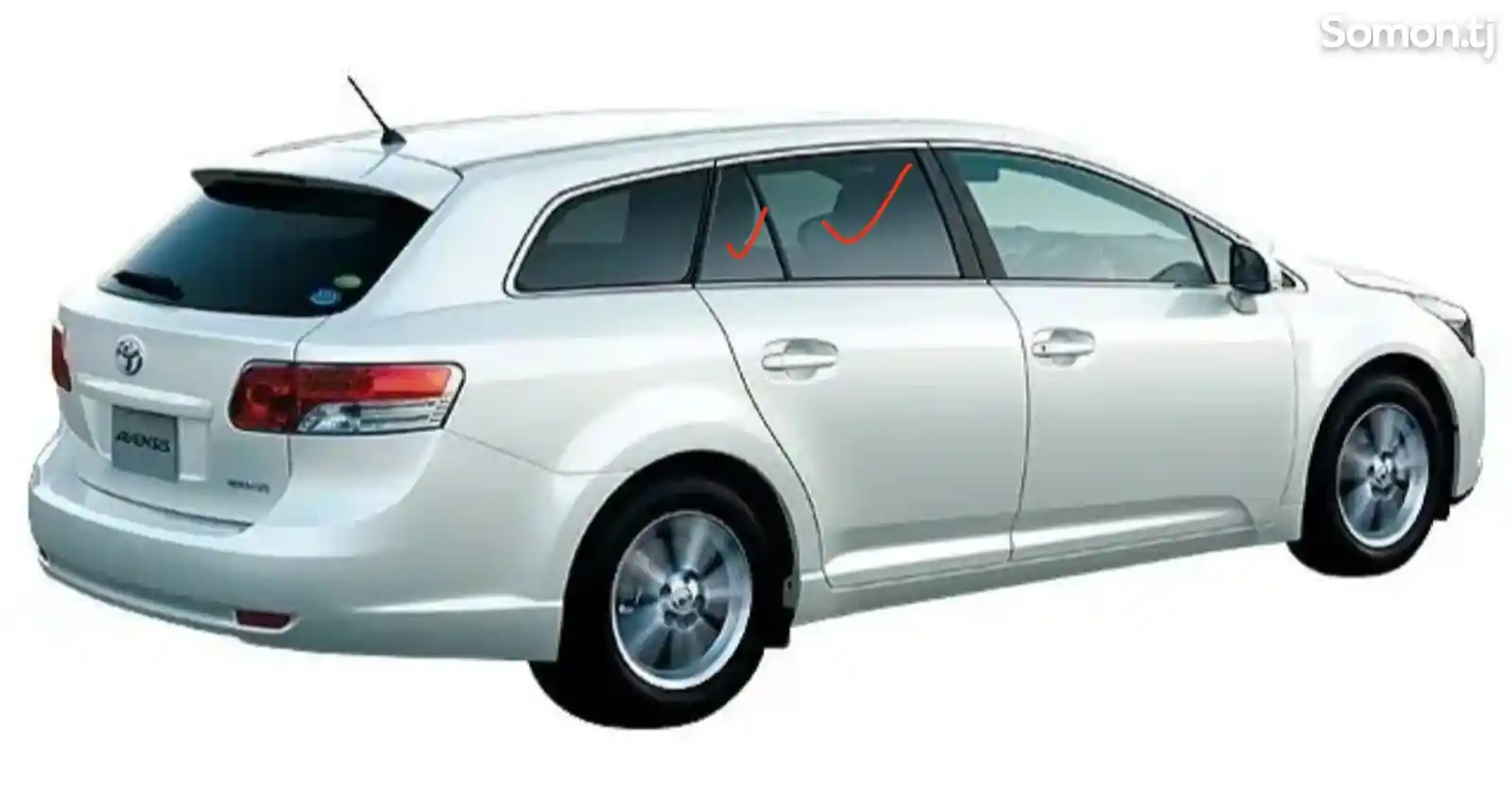 Боковые стёкла на Toyota Avensis 2009 - 2018