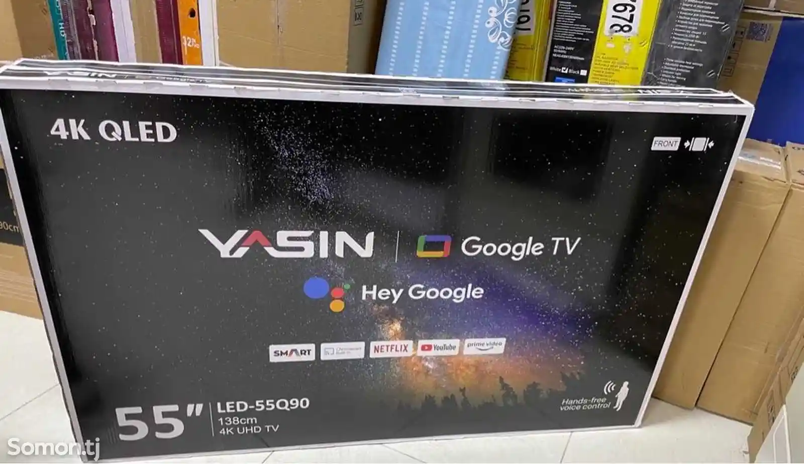 Телевизор Yasin 55 дюйм android smart-1