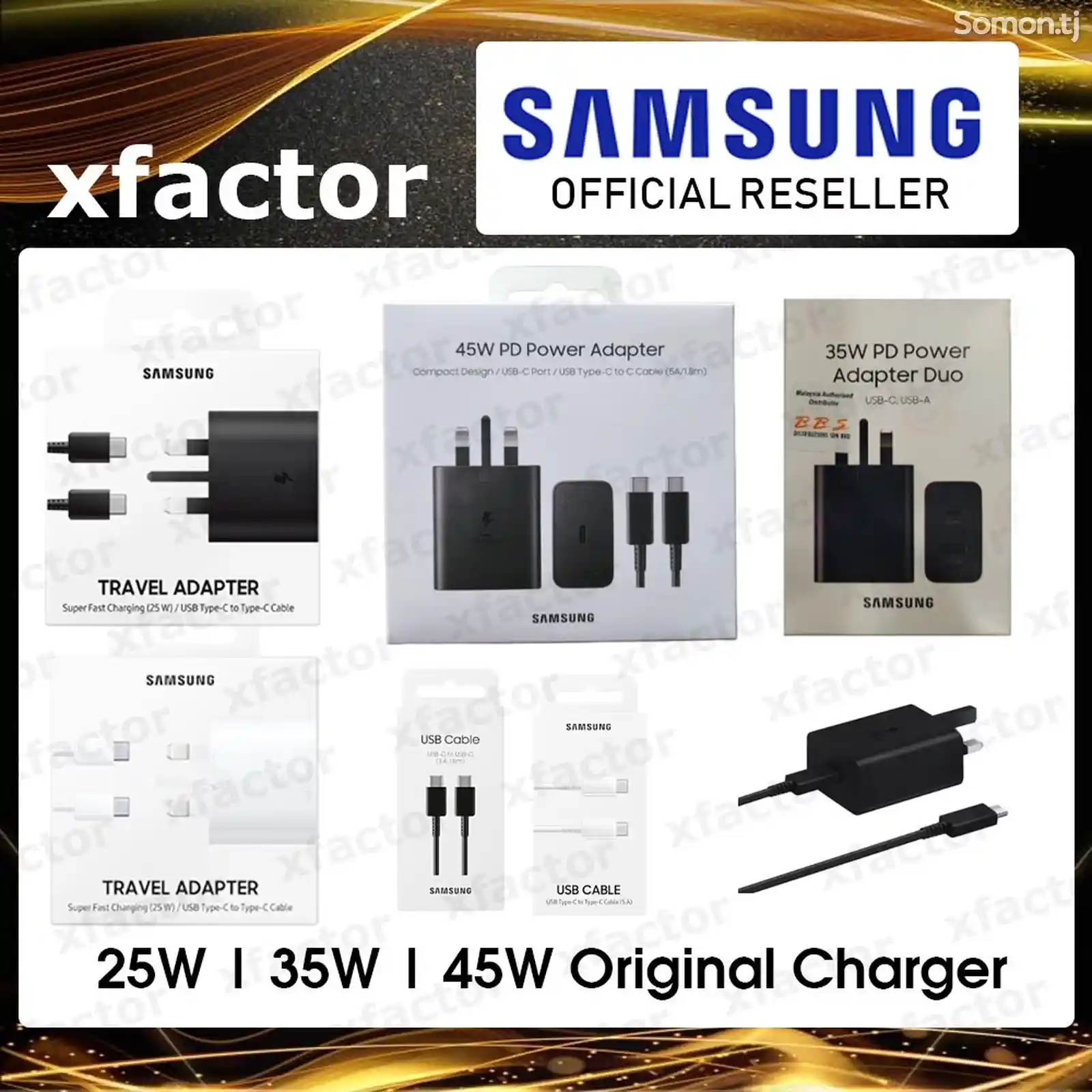 Зарядноe устройство Samsung 45W PD USB-C Port/USB Type-C to C Cable 1.8m EP-T451-3