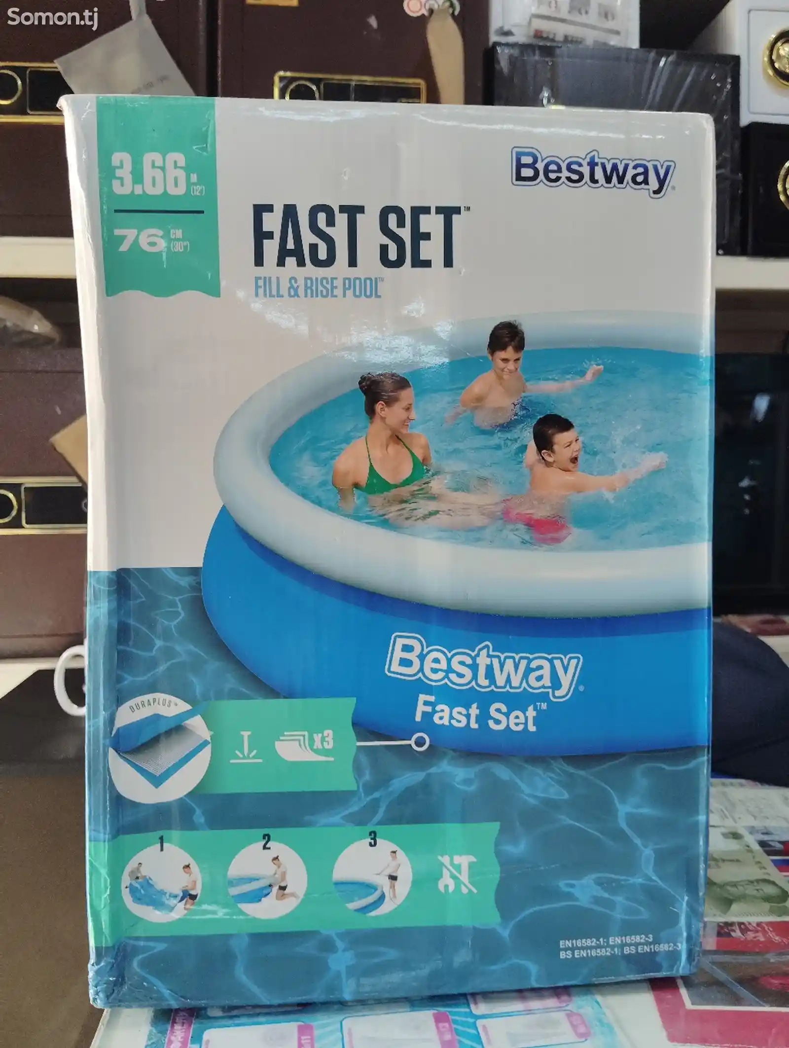 Надувной бассейн Bestway 366см-1