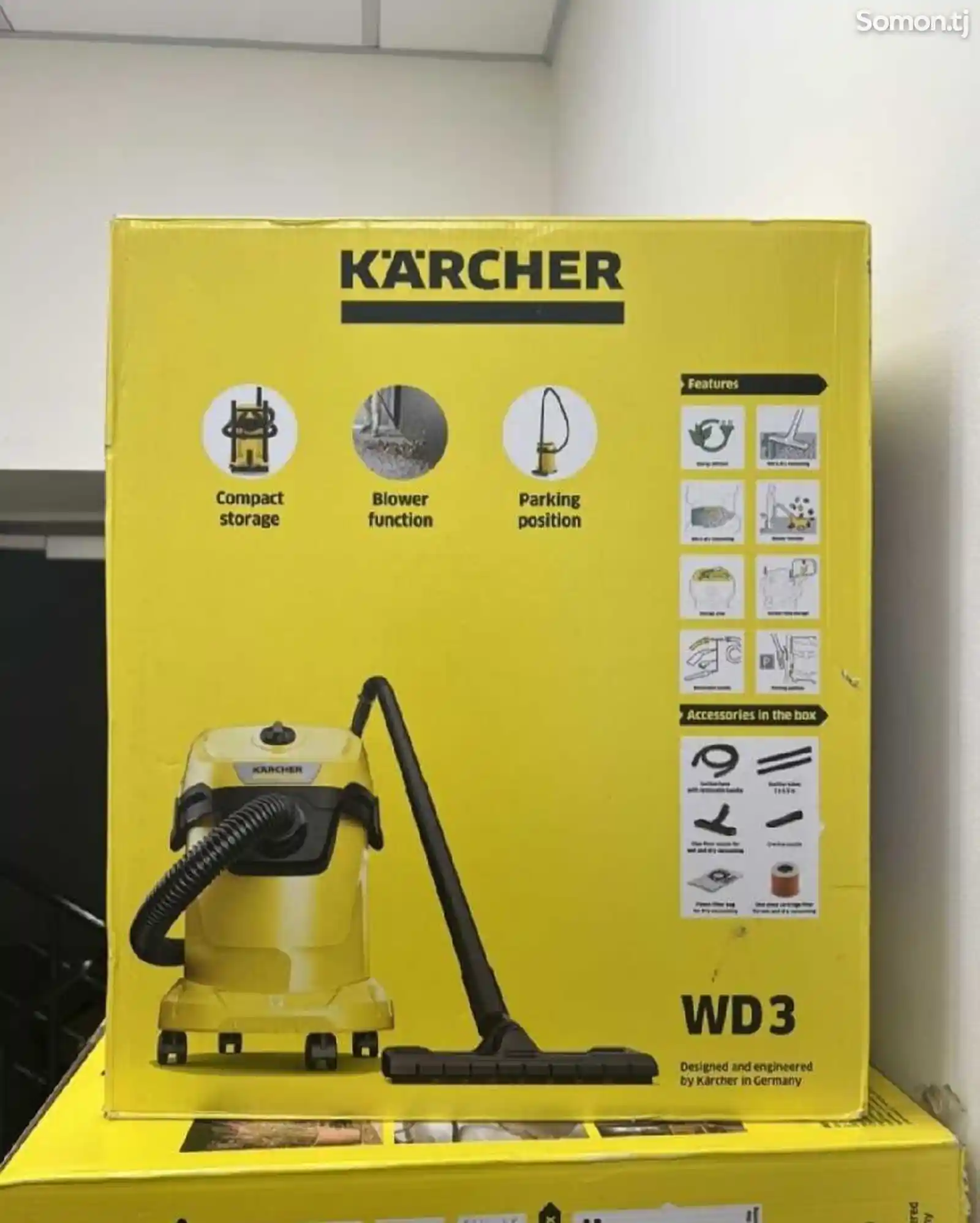 Моющий пылесос строительный керхер karcher wd3-3