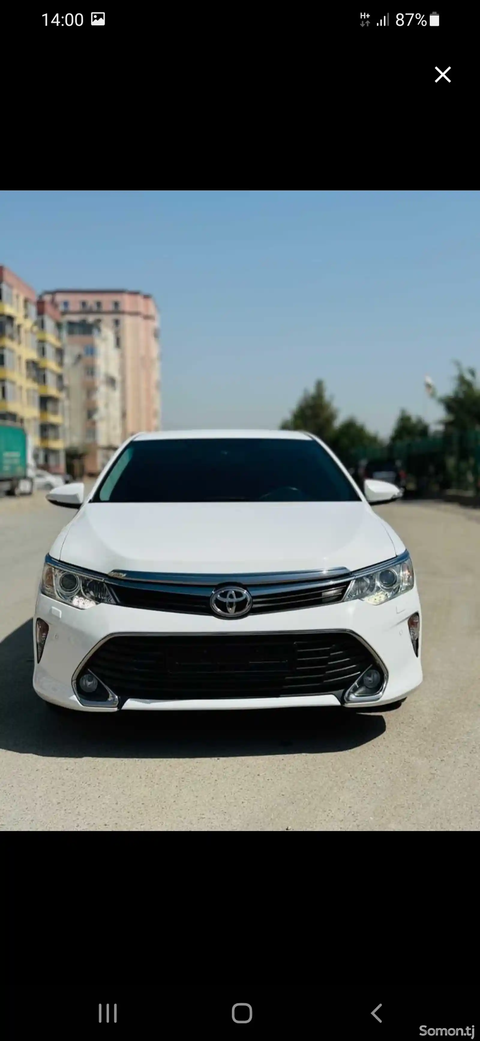 Правое боковое зеркало от Toyota Camry 5 Hybrid белый-5