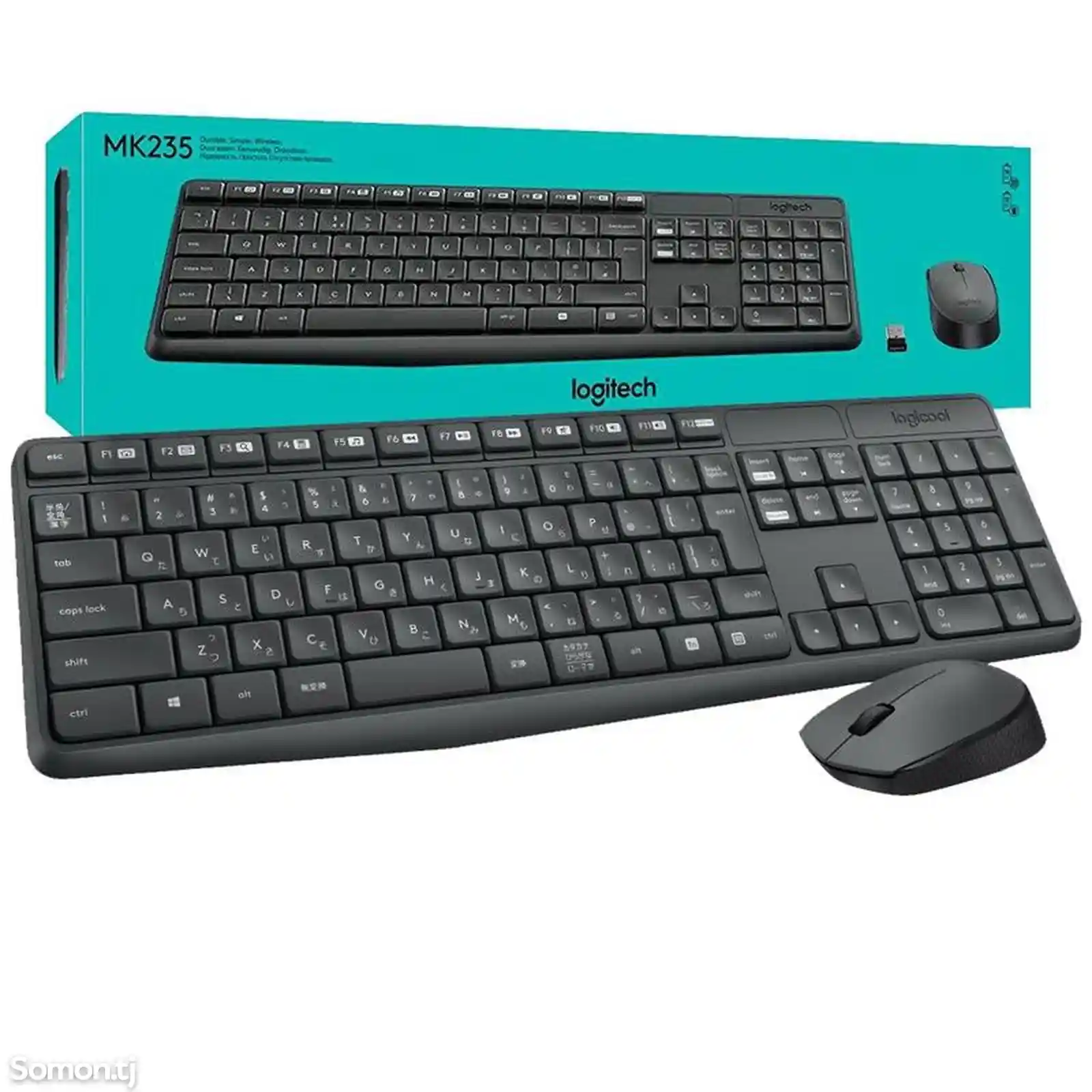 Беспроводная клавиатура и мышь Logitech MK235-1