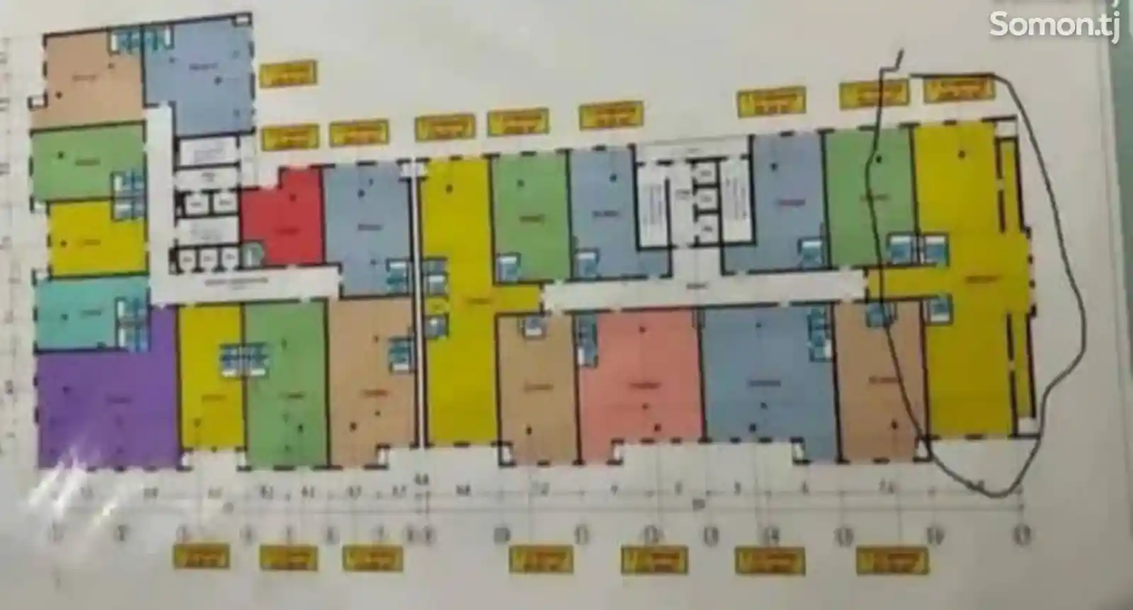 4-комн. квартира, 4 этаж, 208 м², Аэропорт-6