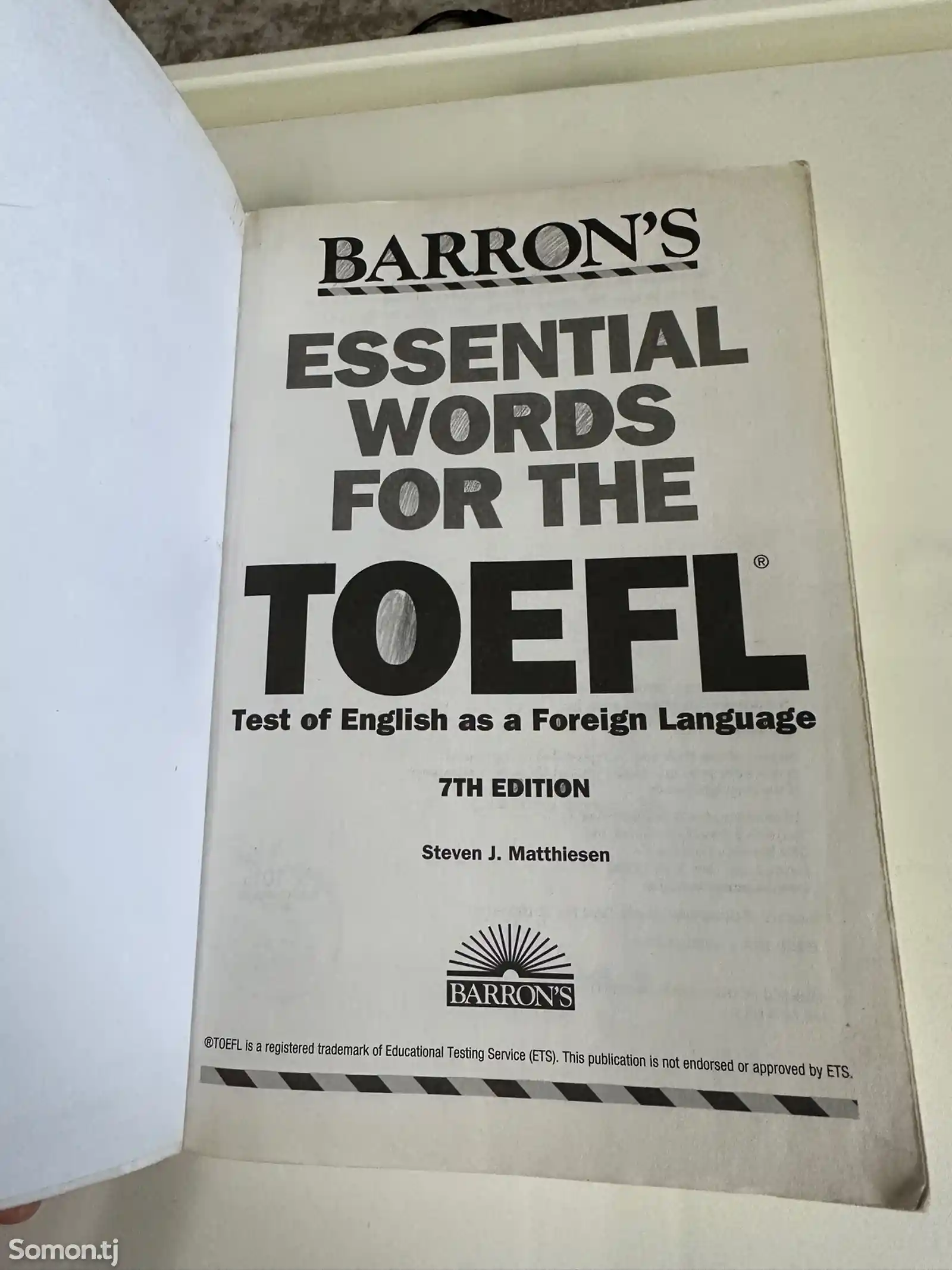 Книга Toefl Vocabulary Barrons-2