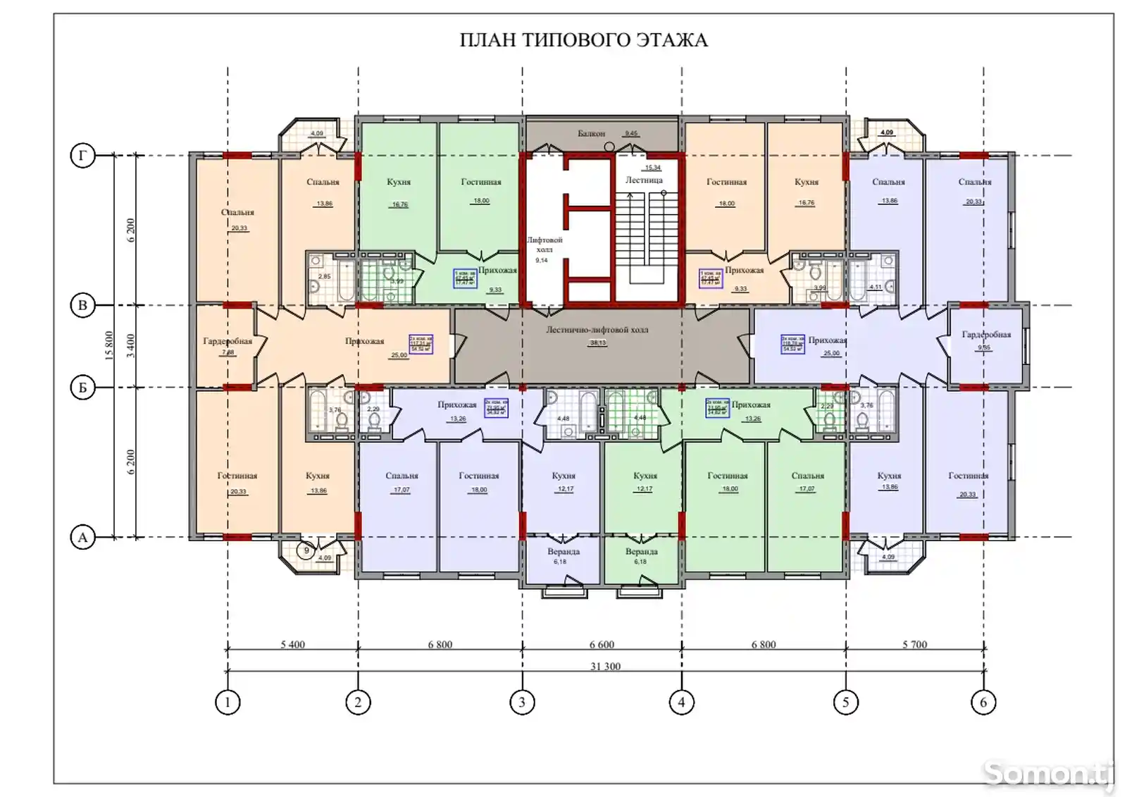 1-комн. квартира, 4 этаж, 48 м², махаллаи 13, назди масчиди Такво-4