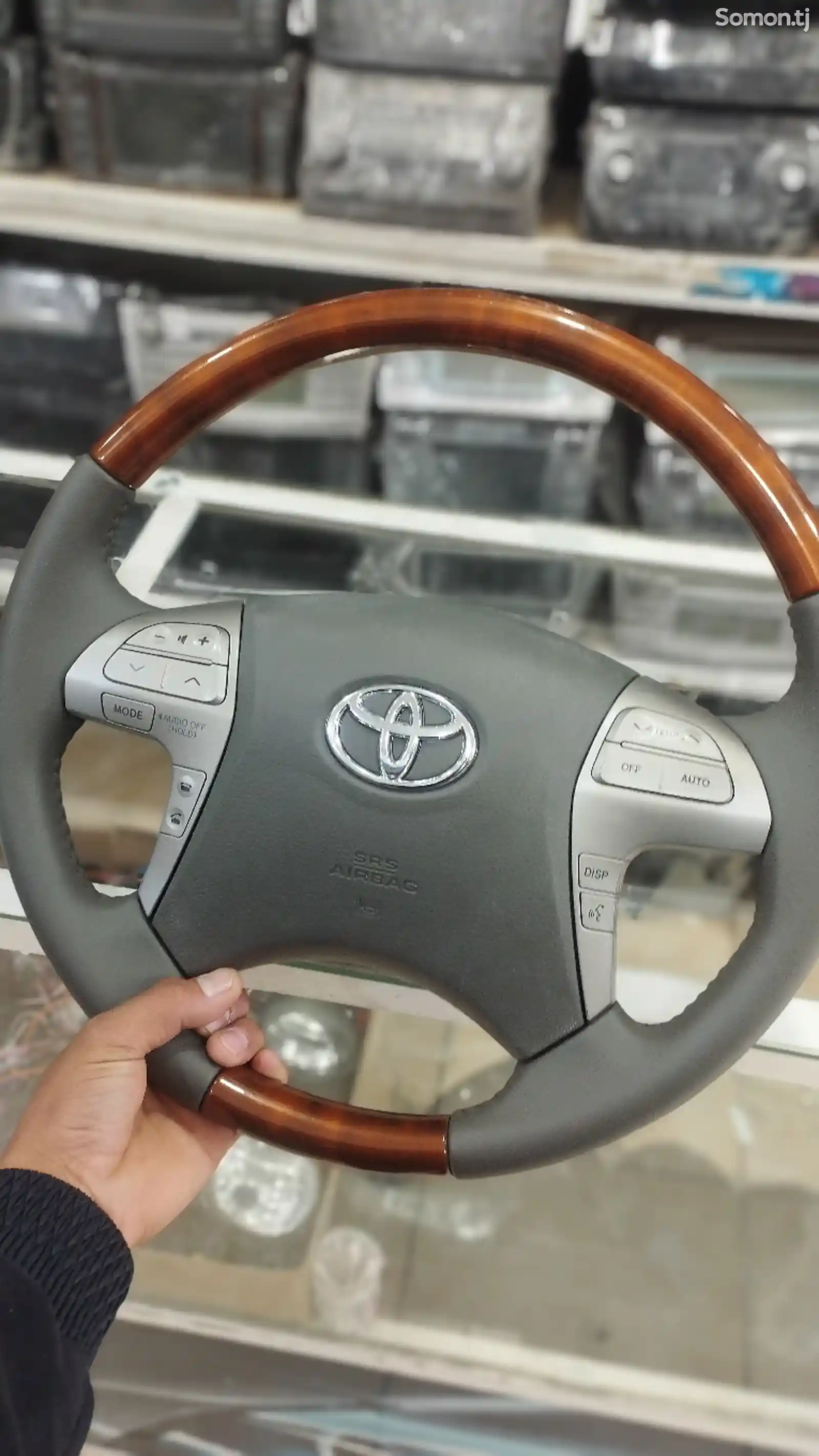 Штатный руль от Toyota Camry 2-2