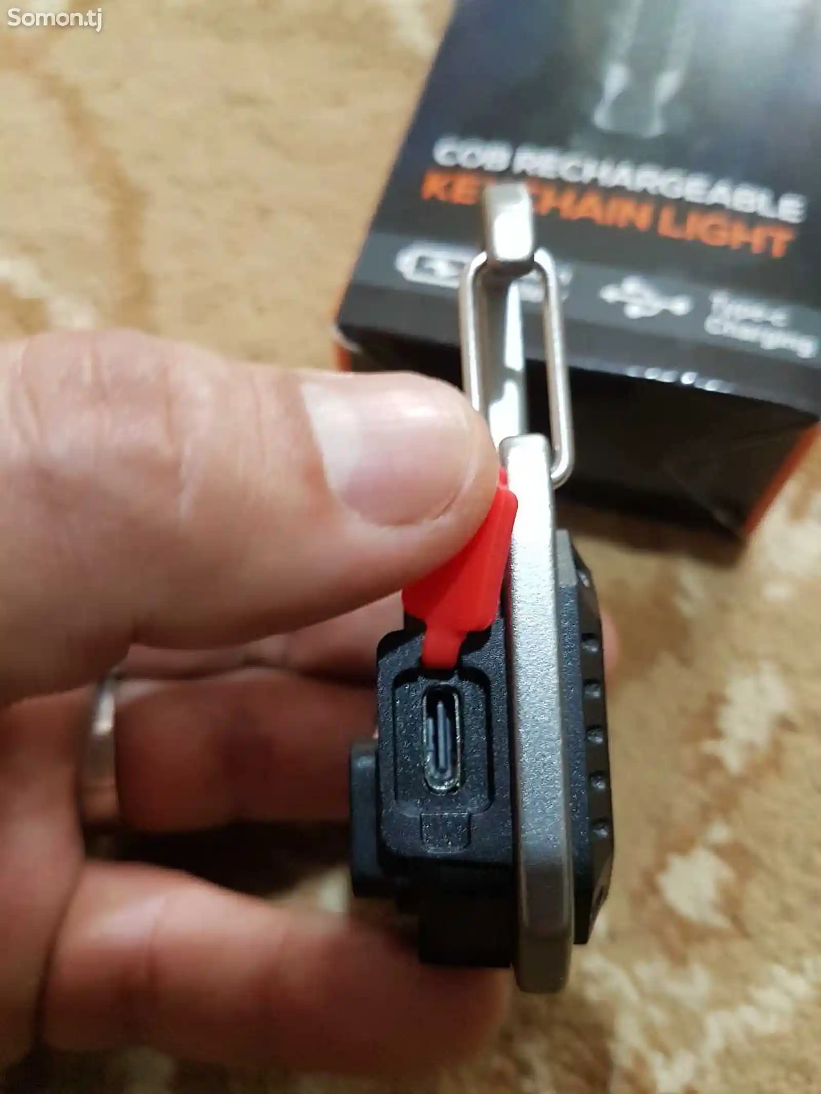 Фонарик Cob Rechargeable Keychain Light-2