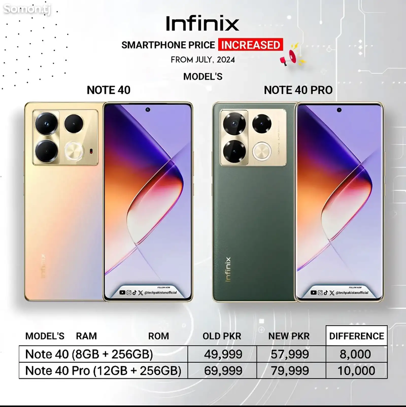 infinix Note 40 8+8/16/256GB Global Version-3