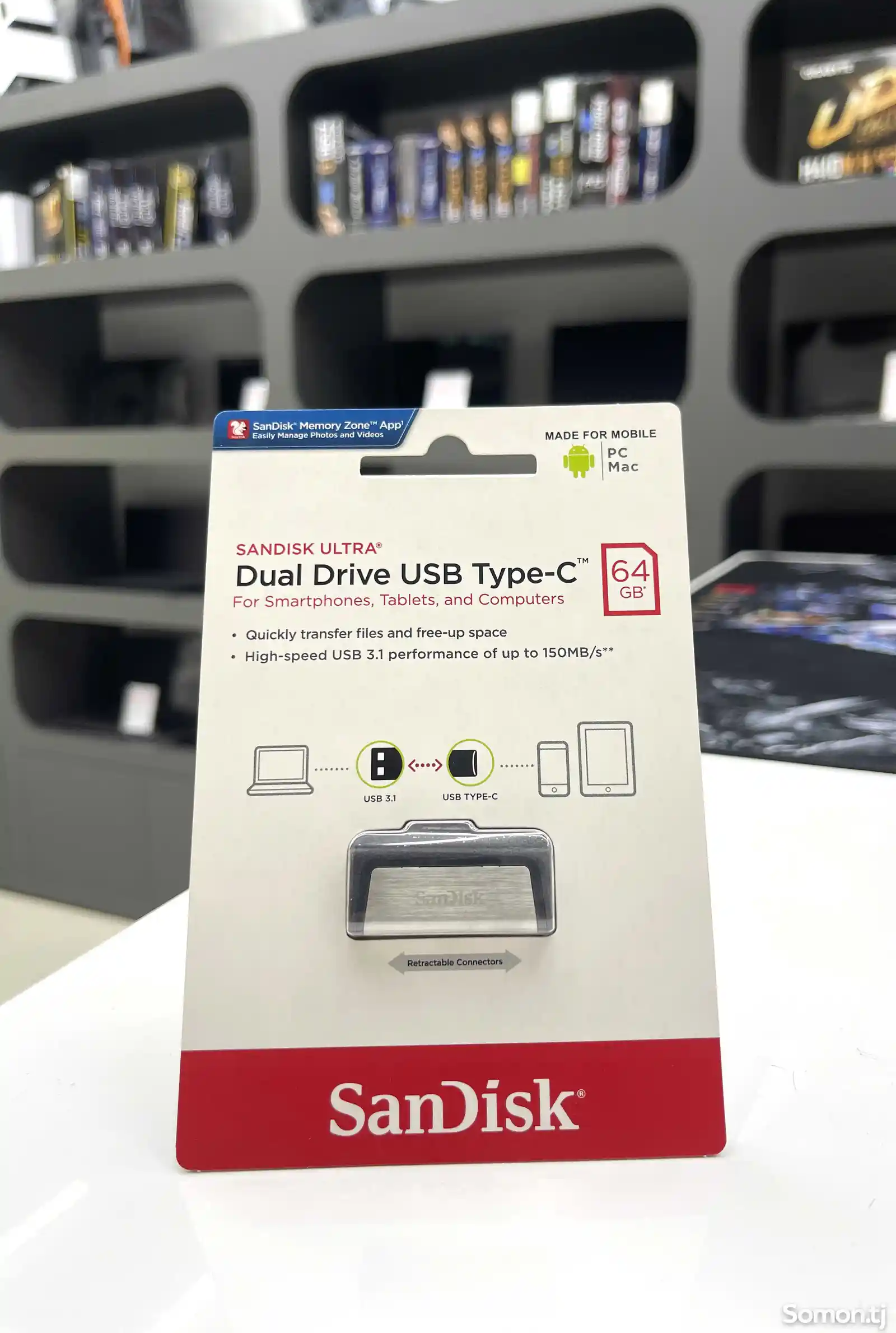 Флешка SanDisk Ultra Dual Drive USB Type-C 32gb.-1