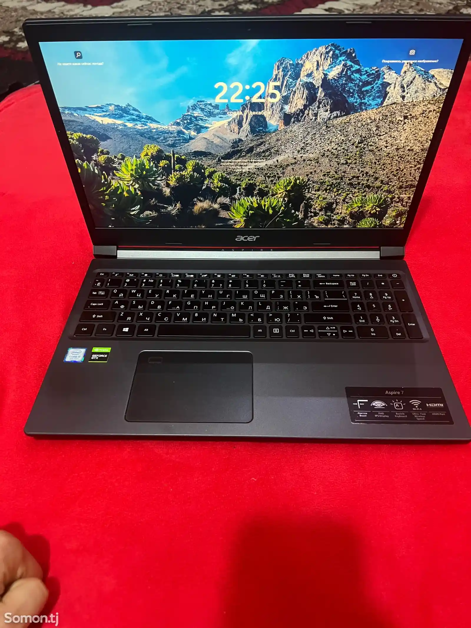 Ноутбук Acer Aspire 7 core i5 10200h/GTX 1650 TI 512/16-3