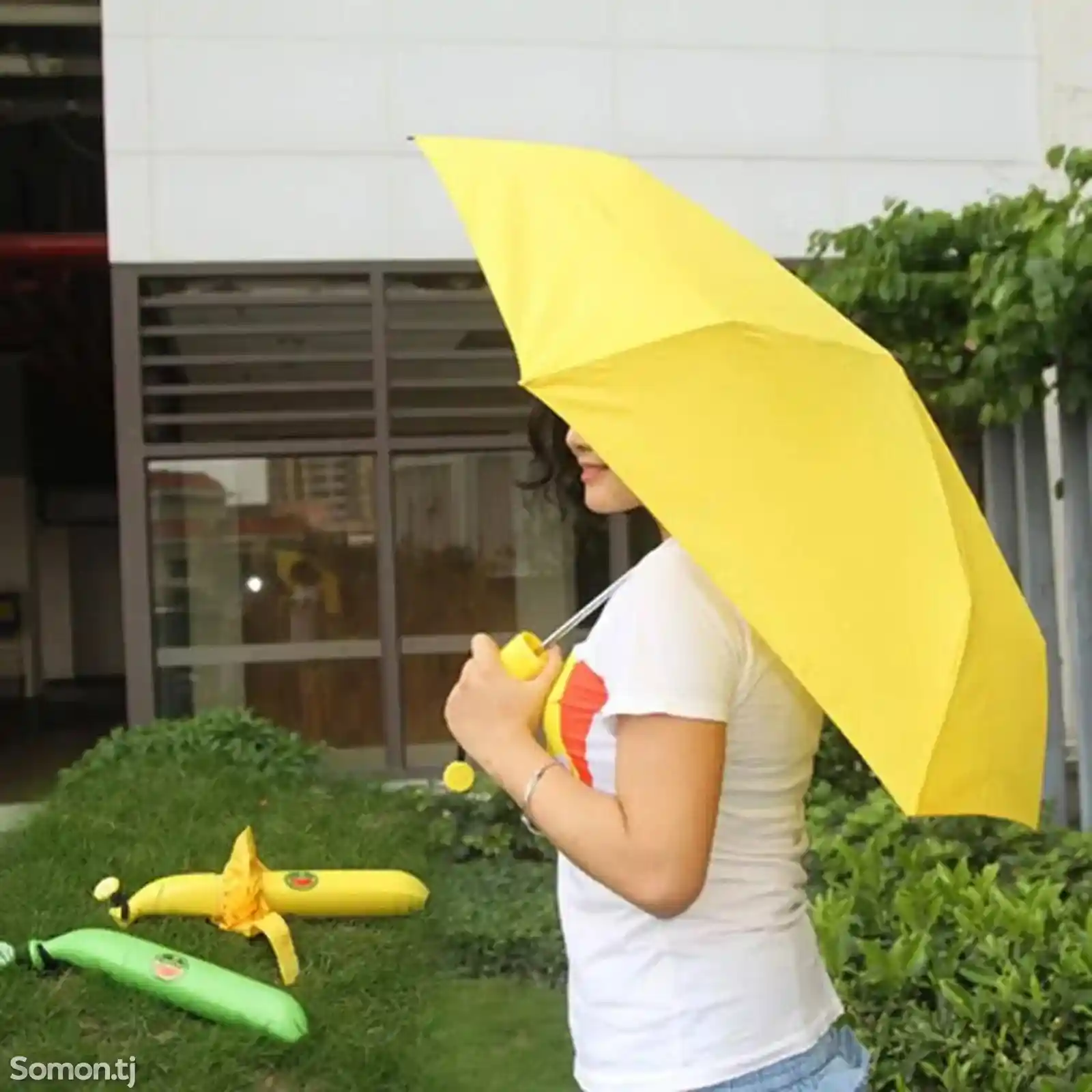 Модный мини-банан Зонт от дождя складной-4