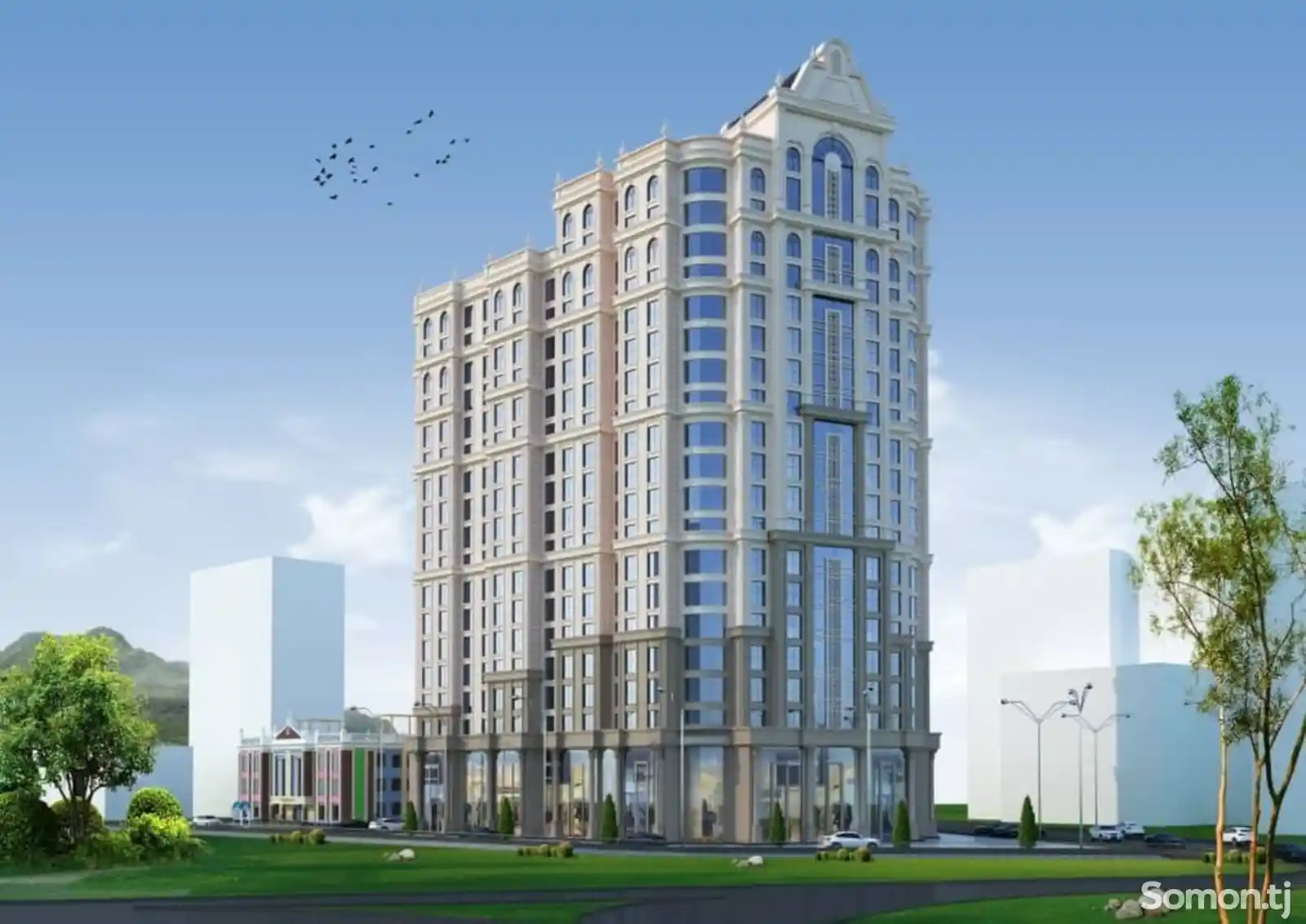 2-комн. квартира, 4 этаж, 81 м², Исмоили Сомони-3