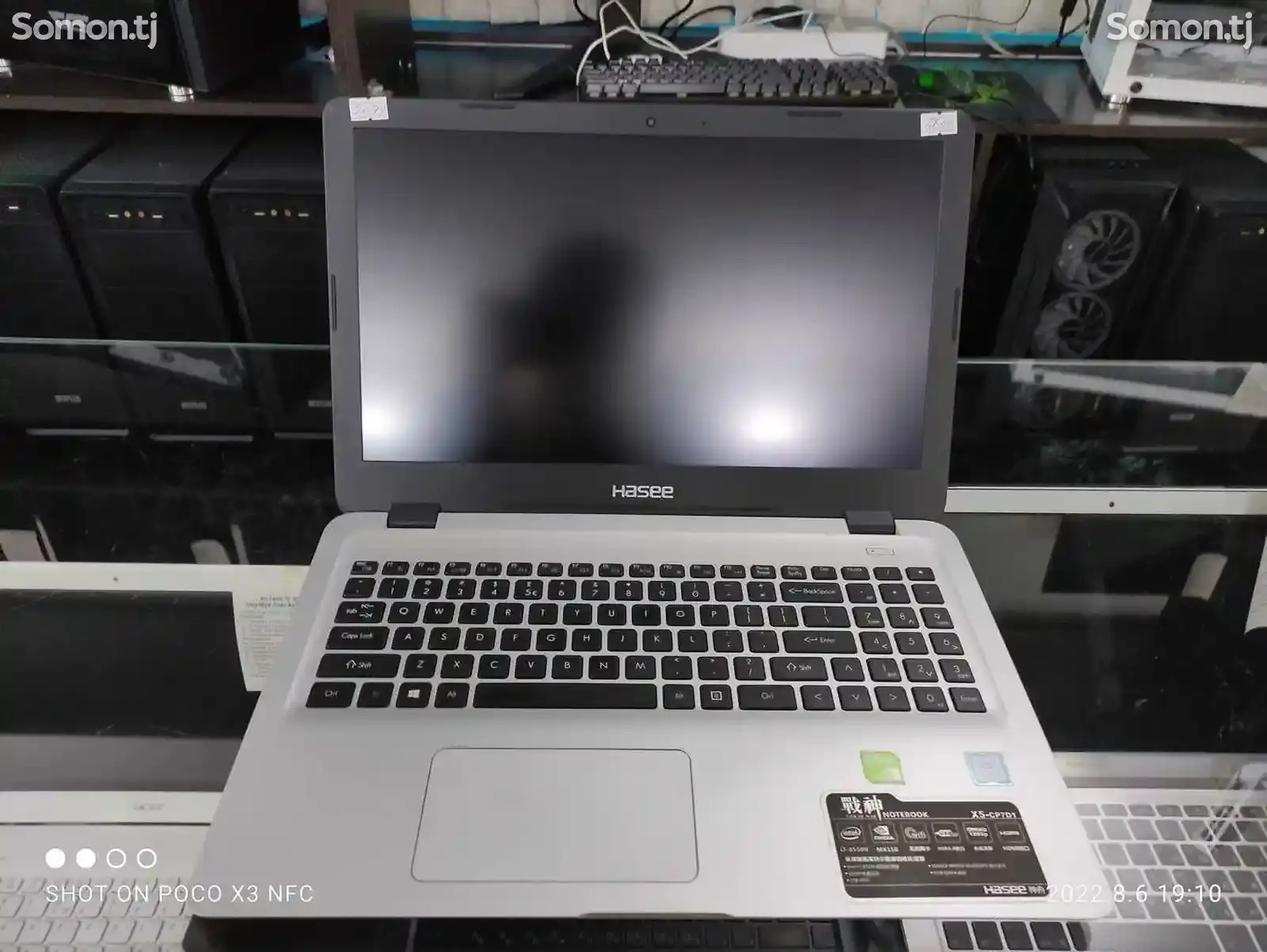 Ноутбук Hasee X5 Core i7-8550U Geforce MX 150 2gb/8gb/128gb/1tb 8th GEN-1